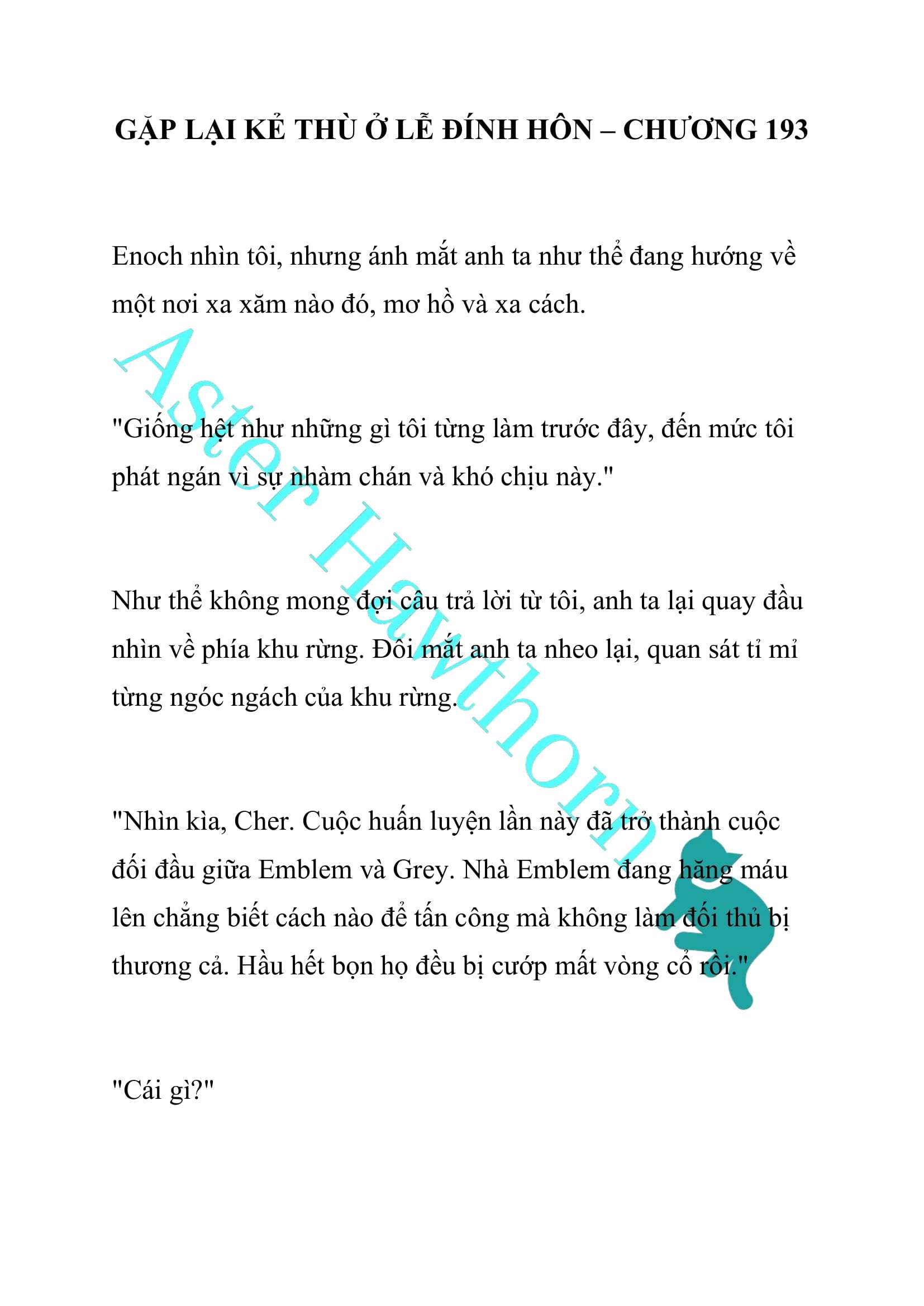 [NOVEL] Gặp Lại Kẻ Thù Ở Lễ Đính Hôn Chap 193 - Trang 2