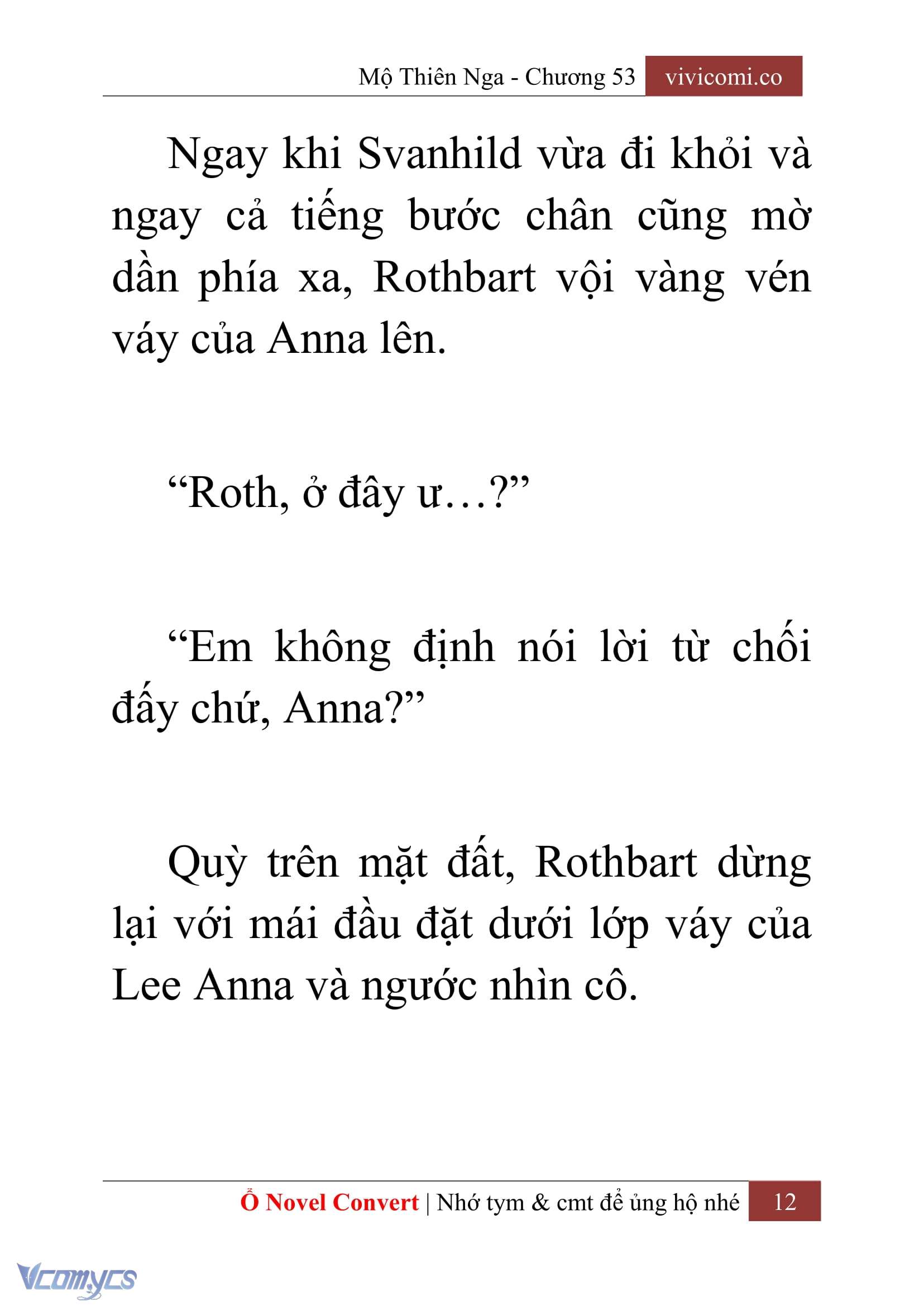 [Novel] Mộ Thiên Nga Chap 53 - Next 