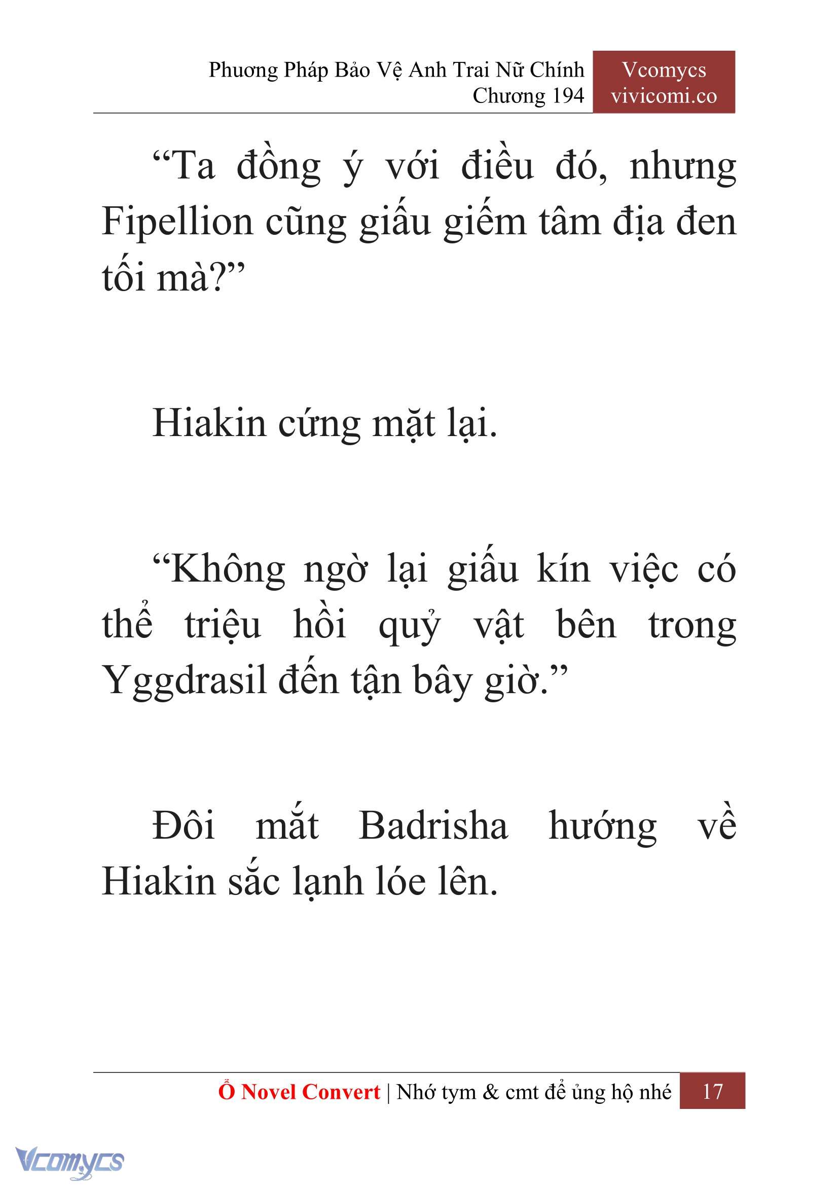 [Novel] Phương Pháp Bảo Vệ Anh Trai Nữ Chính Chap 194 - Trang 2