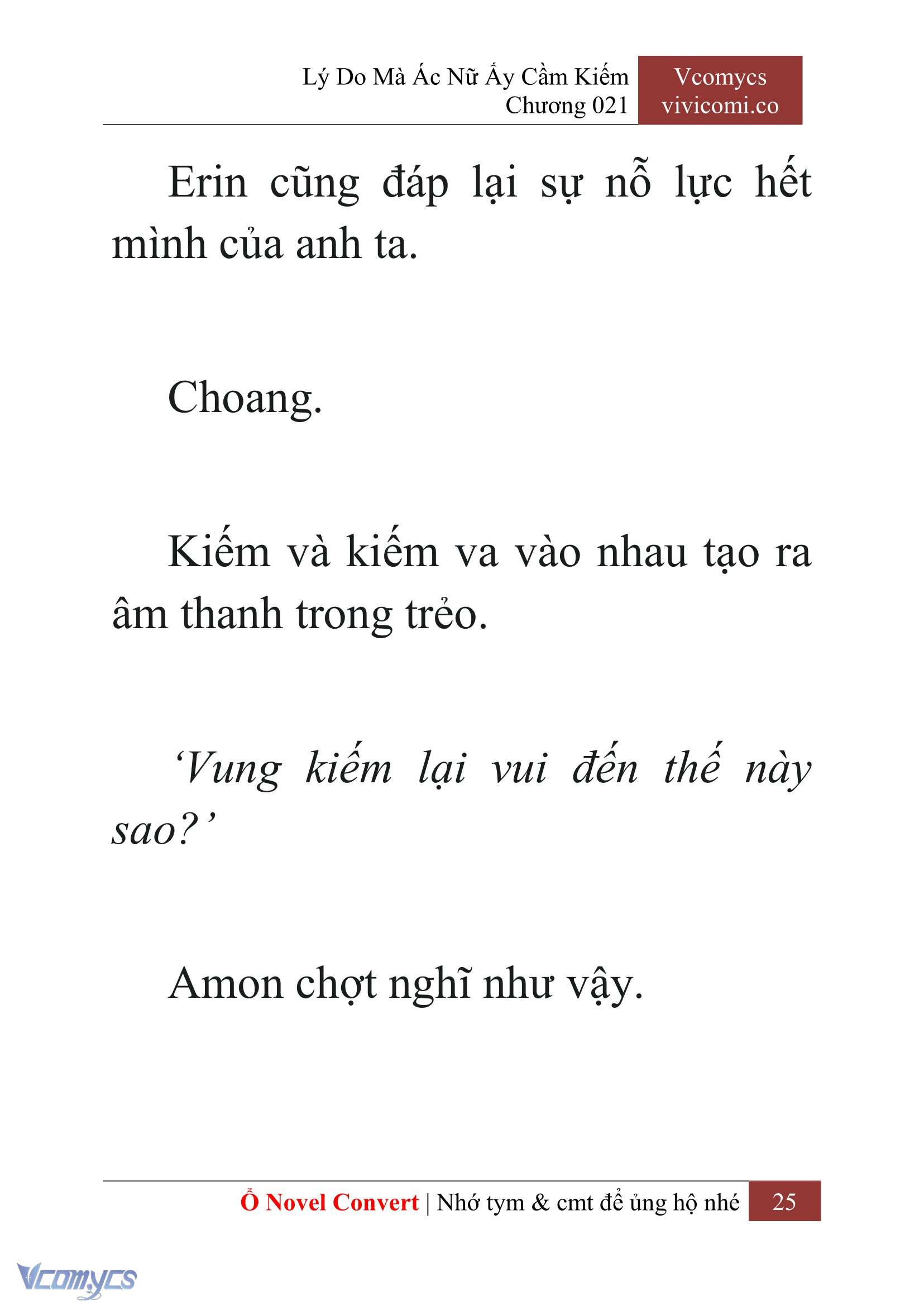 [Novel] Lý Do Mà Ác Nữ Ấy Cầm Kiếm Chap 21 - Next Chap 22