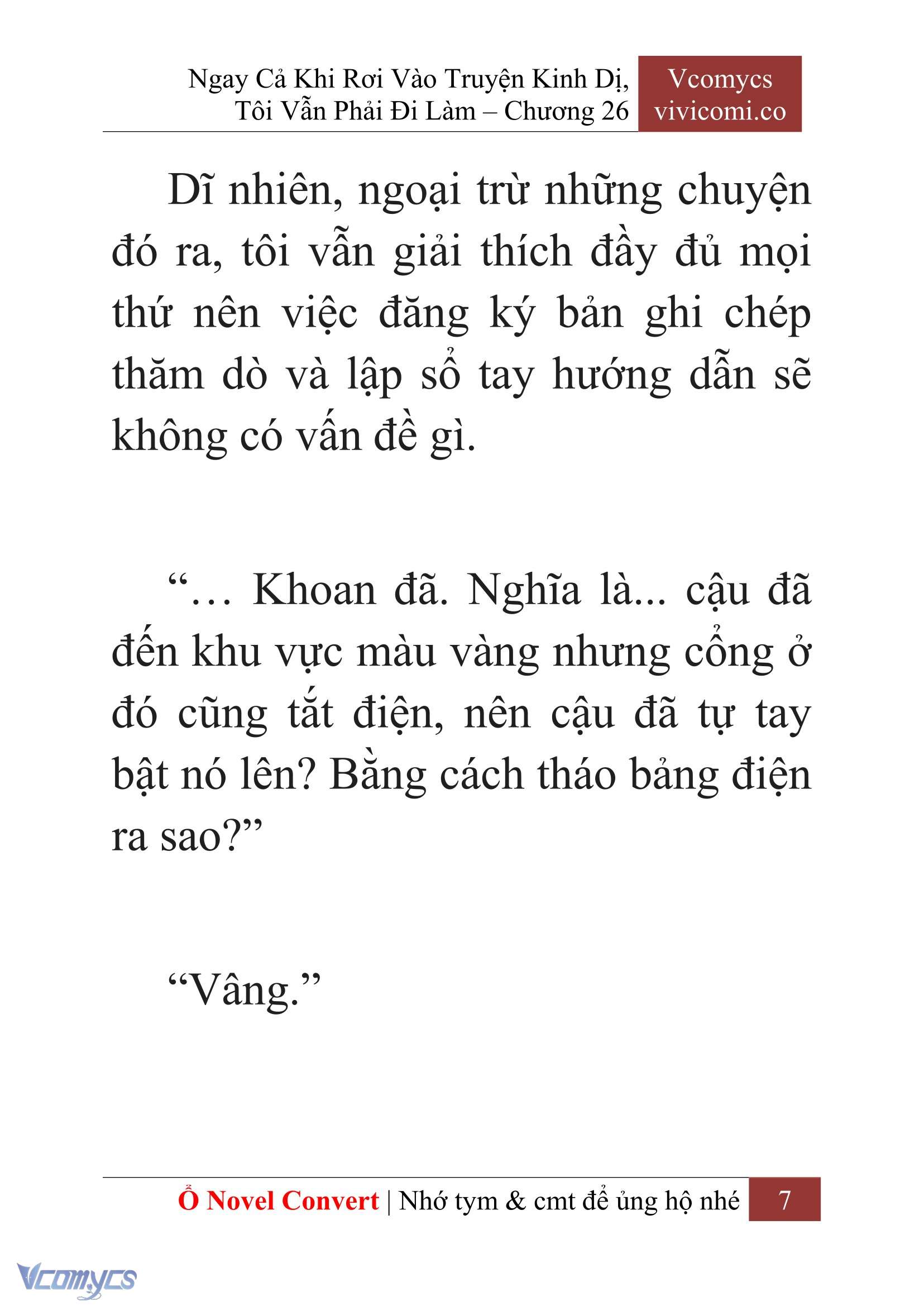 [Novel] Ngay Cả Khi Rơi Vào Truyện Kinh Dị, Tôi Vẫn Phải Đi Làm Chap 26 - Trang 2
