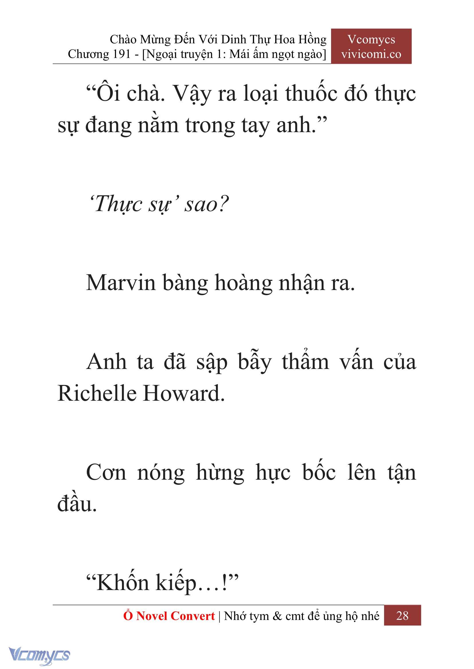 [Novel] Chào Mừng Đến Với Dinh Thự Hoa Hồng Chap 191 - Trang 2