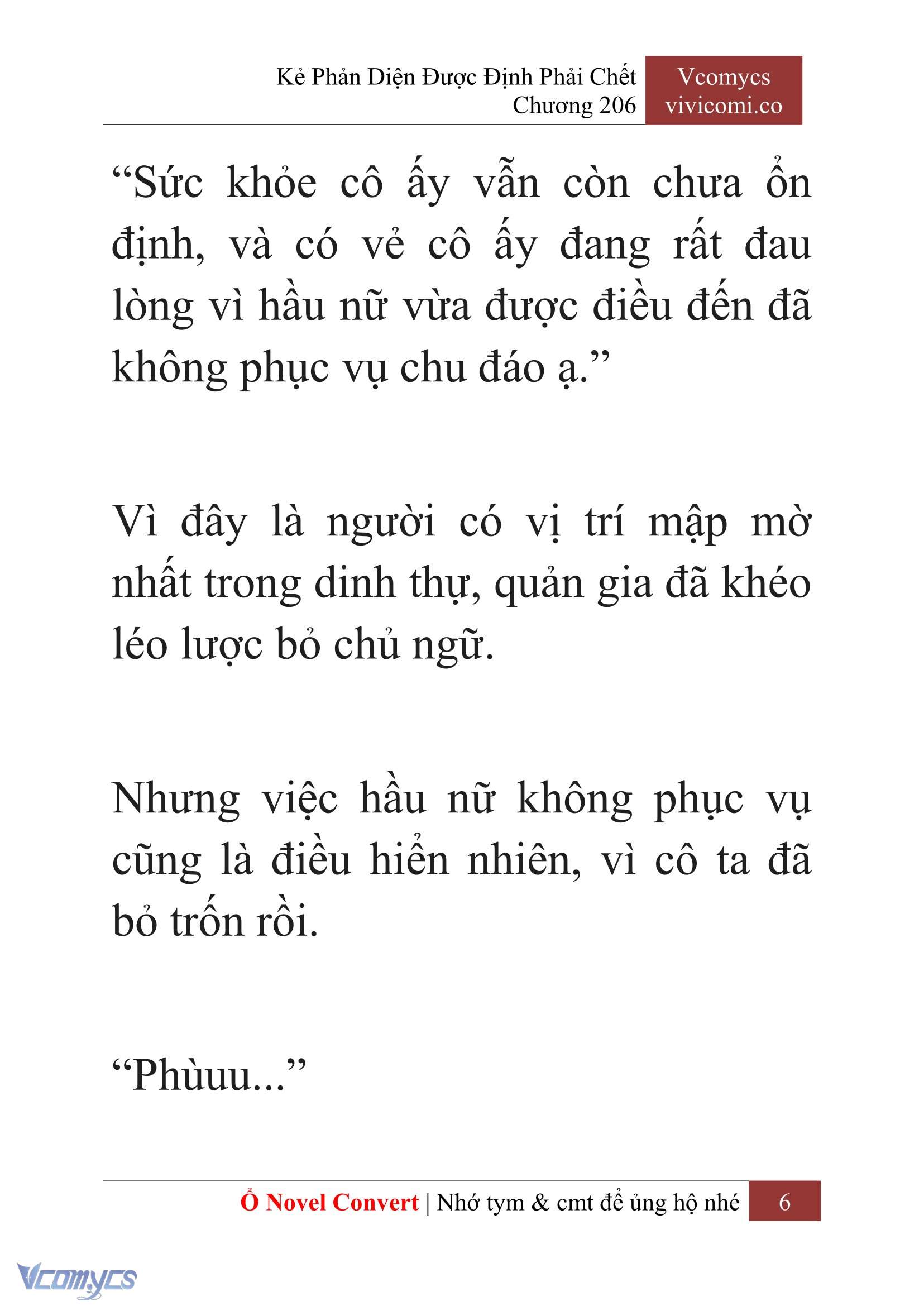 [Novel] Kẻ Phản Diện Được Định Phải Chết Chap 206 - Trang 2