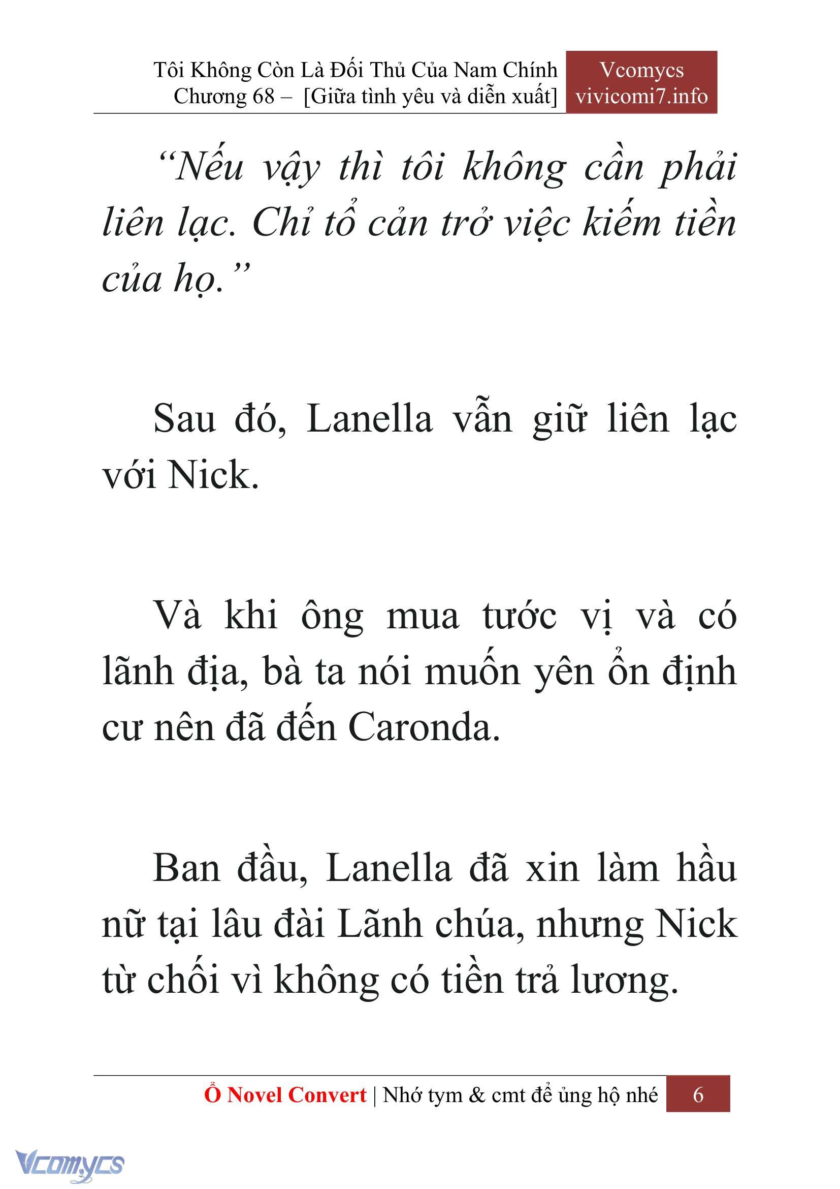 [Novel] Tôi Không Còn Là Đối Thủ Của Nam Chính Chap 68 - Trang 2