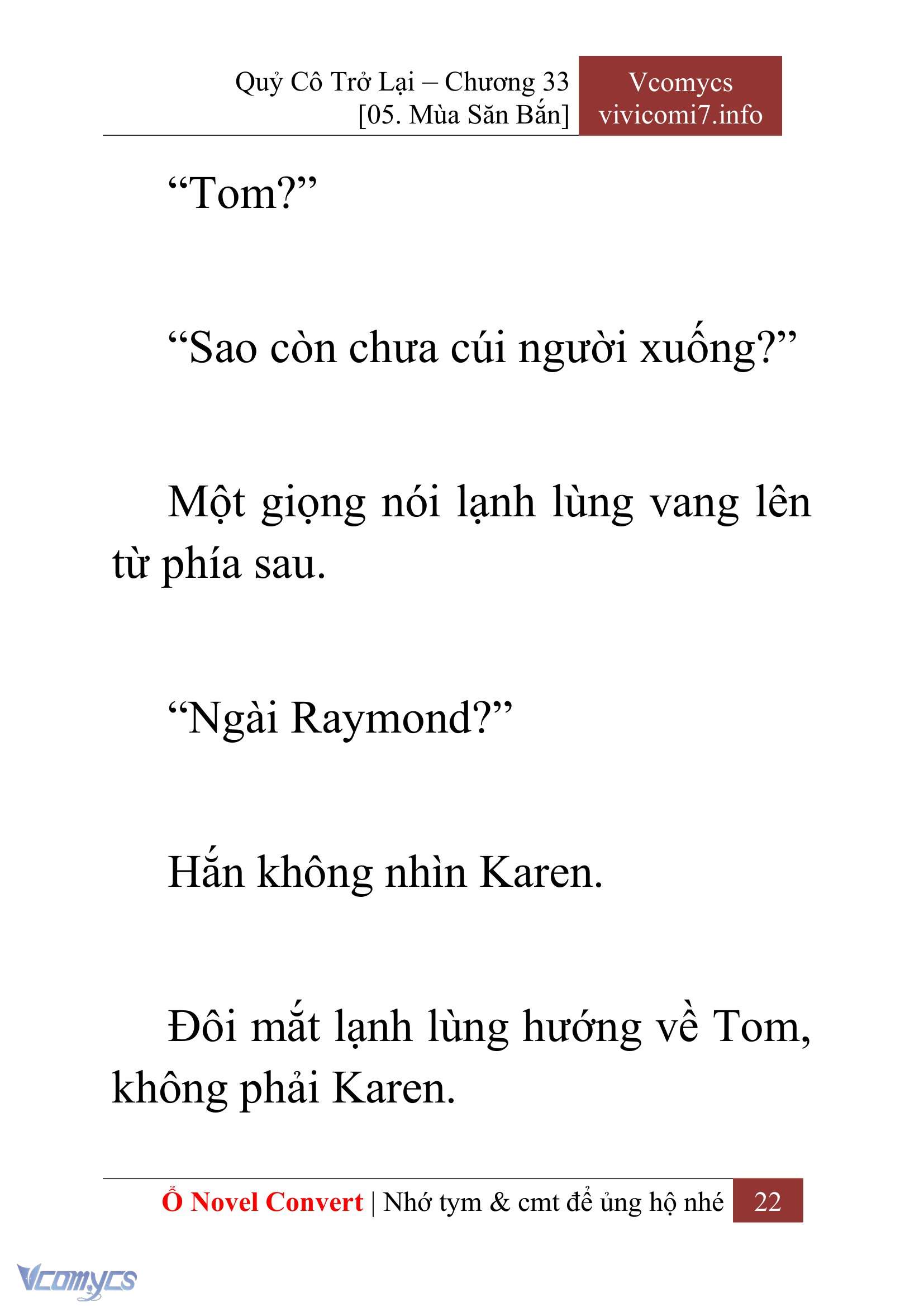 [Novel] Quý Cô Trở Lại Chap 33 - Trang 2