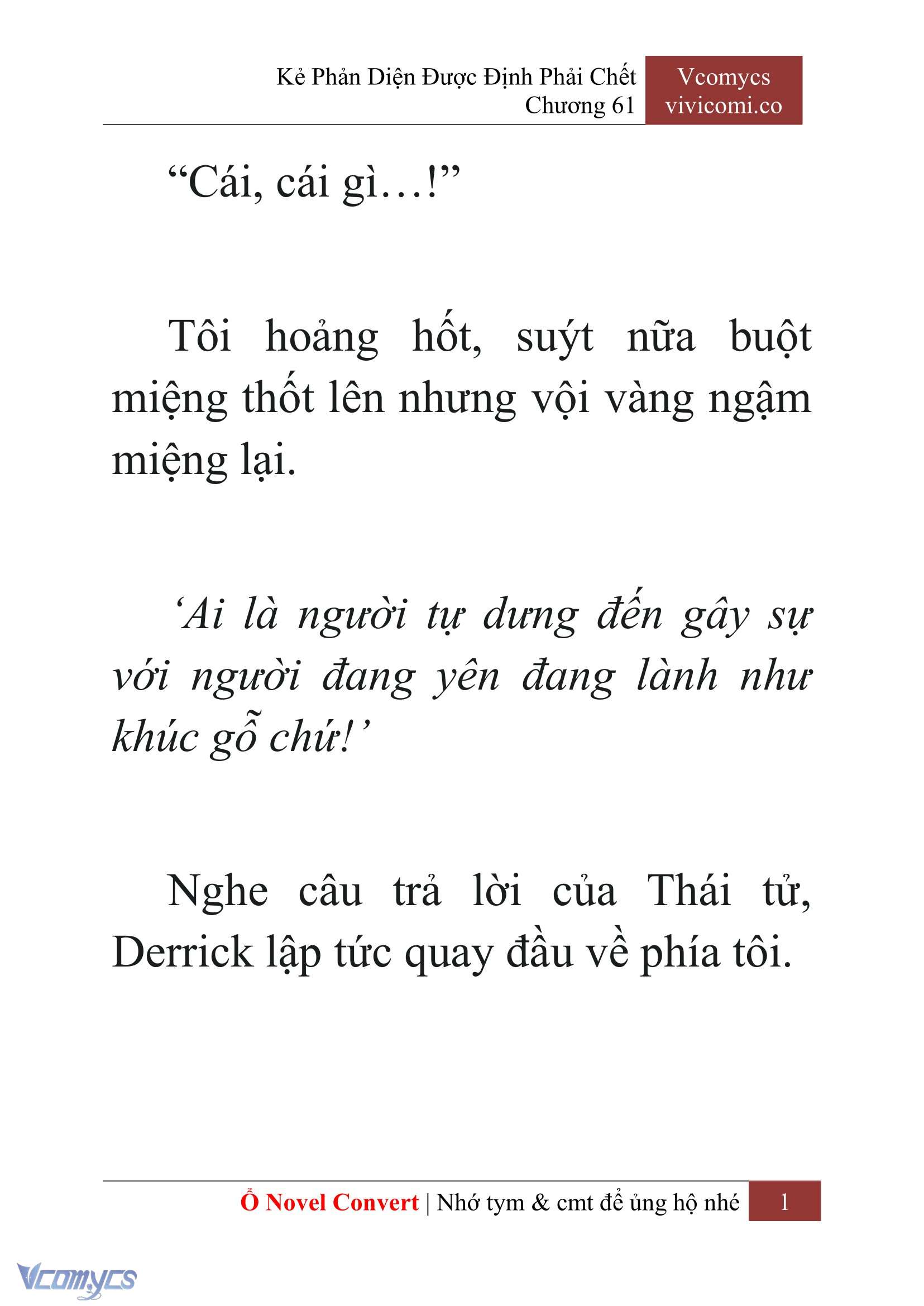 [Novel] Kẻ Phản Diện Được Định Phải Chết Chap 61 - Trang 2