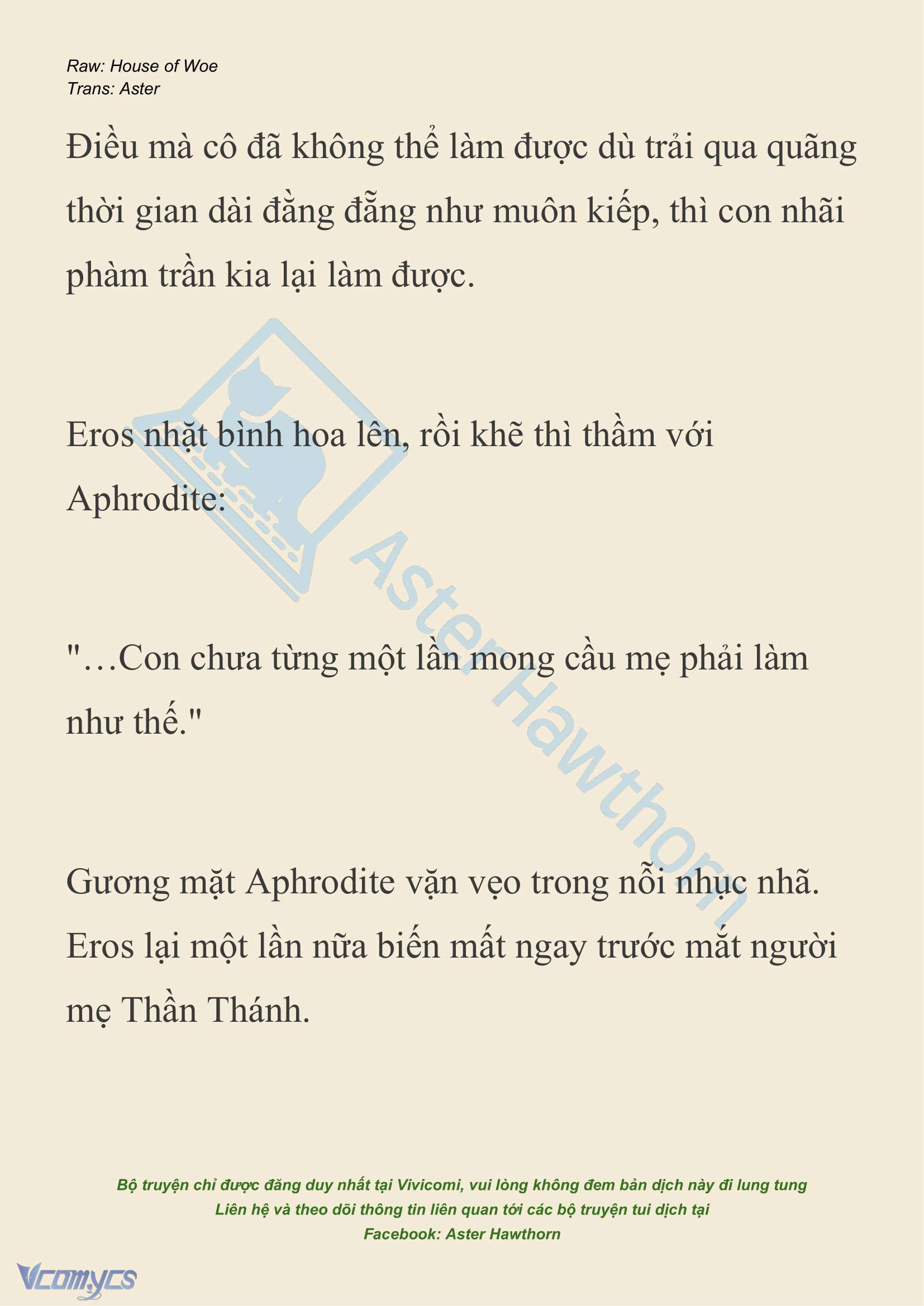 [NOVEL] Dành Cho Các Nữ Thần: Dành cho Psyche Chap 37 - Next Chap 38