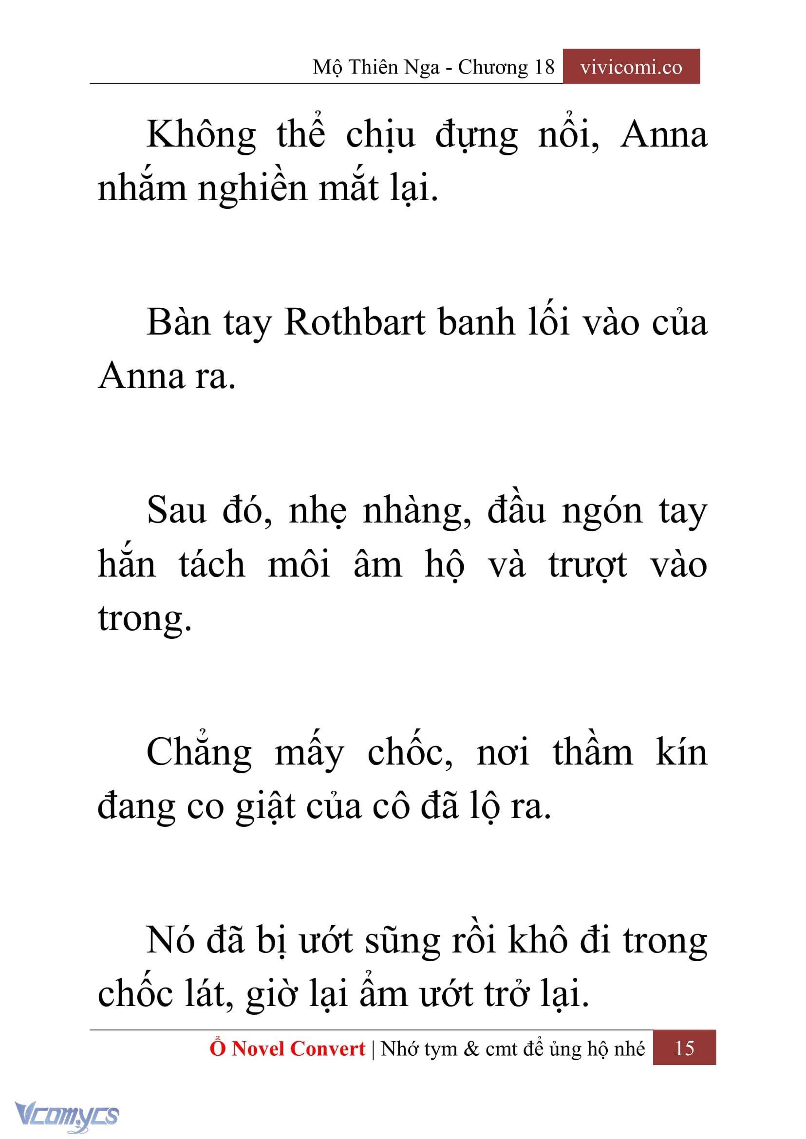 [Novel] Mộ Thiên Nga Chap 18 - Trang 2