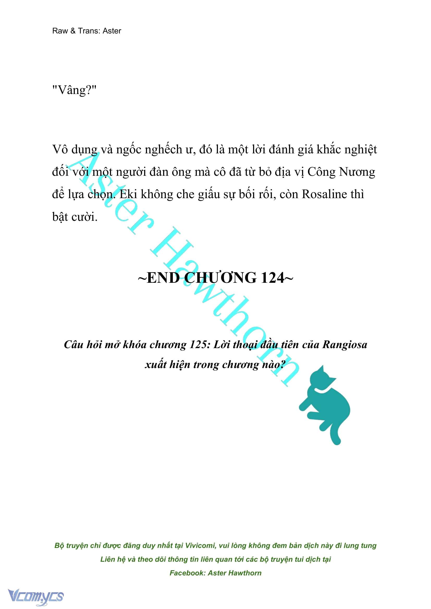 [NOVEL] Đóa Hoa Cầm Kiếm Chap 124 - Next Chap 125