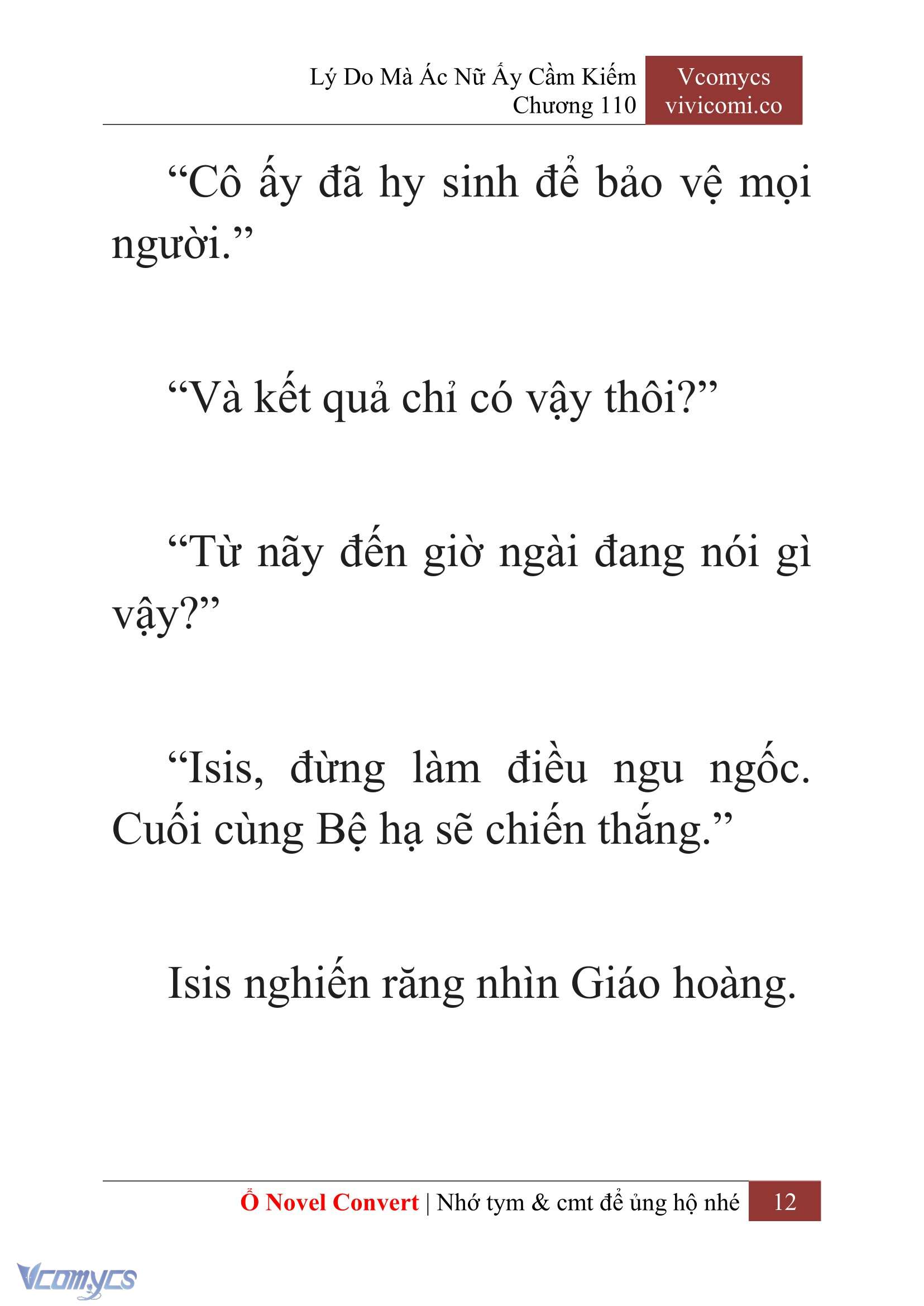 [Novel] Lý Do Mà Ác Nữ Ấy Cầm Kiếm Chap 110 - Trang 2