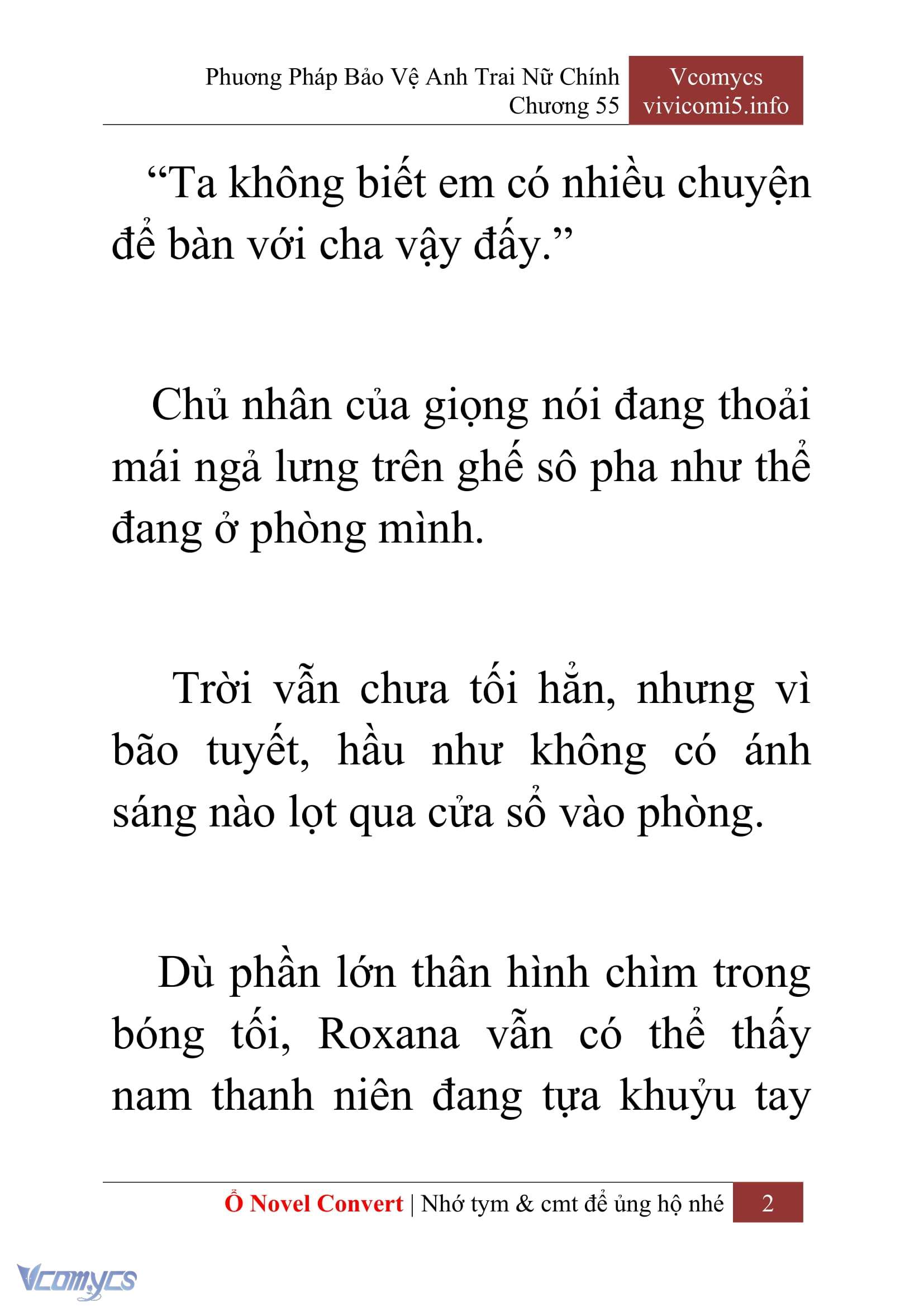 [Novel] Phương Pháp Bảo Vệ Anh Trai Nữ Chính Chap 55 - Trang 2