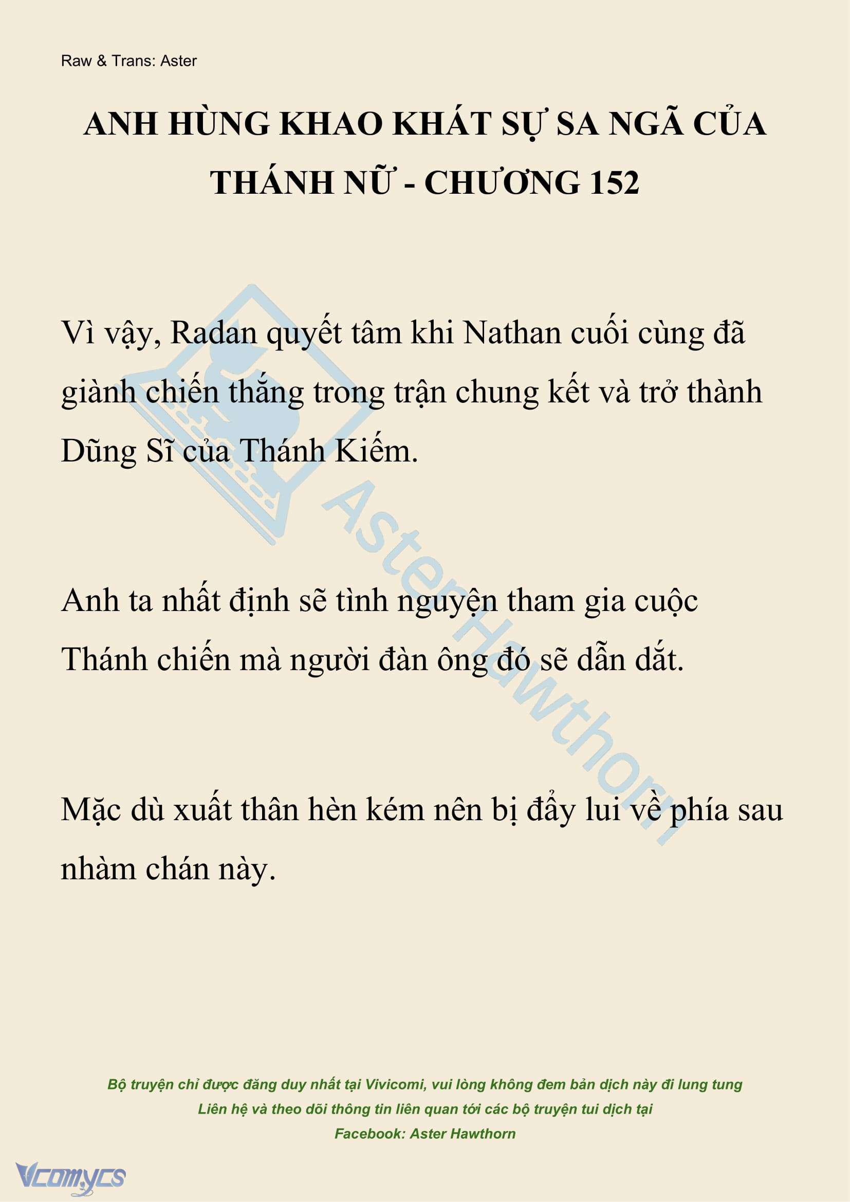 [NOVEL] Anh Hùng Khao Khát Sự Sa Ngã Của Thánh Nữ Chap 152 - Trang 2