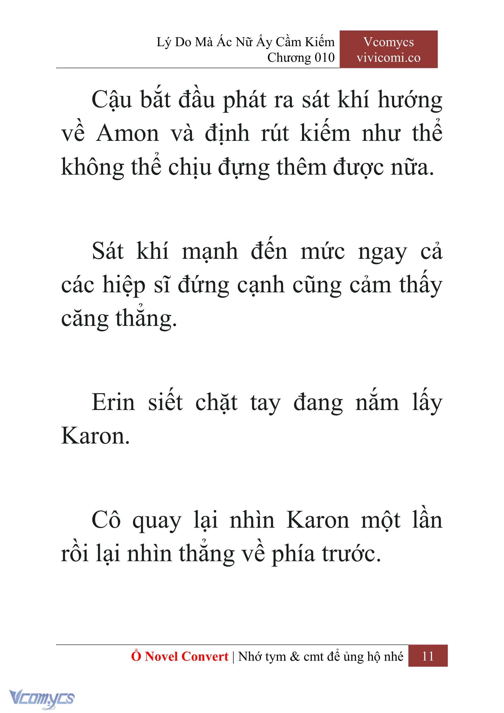 [Novel] Lý Do Mà Ác Nữ Ấy Cầm Kiếm Chap 10 - Trang 2