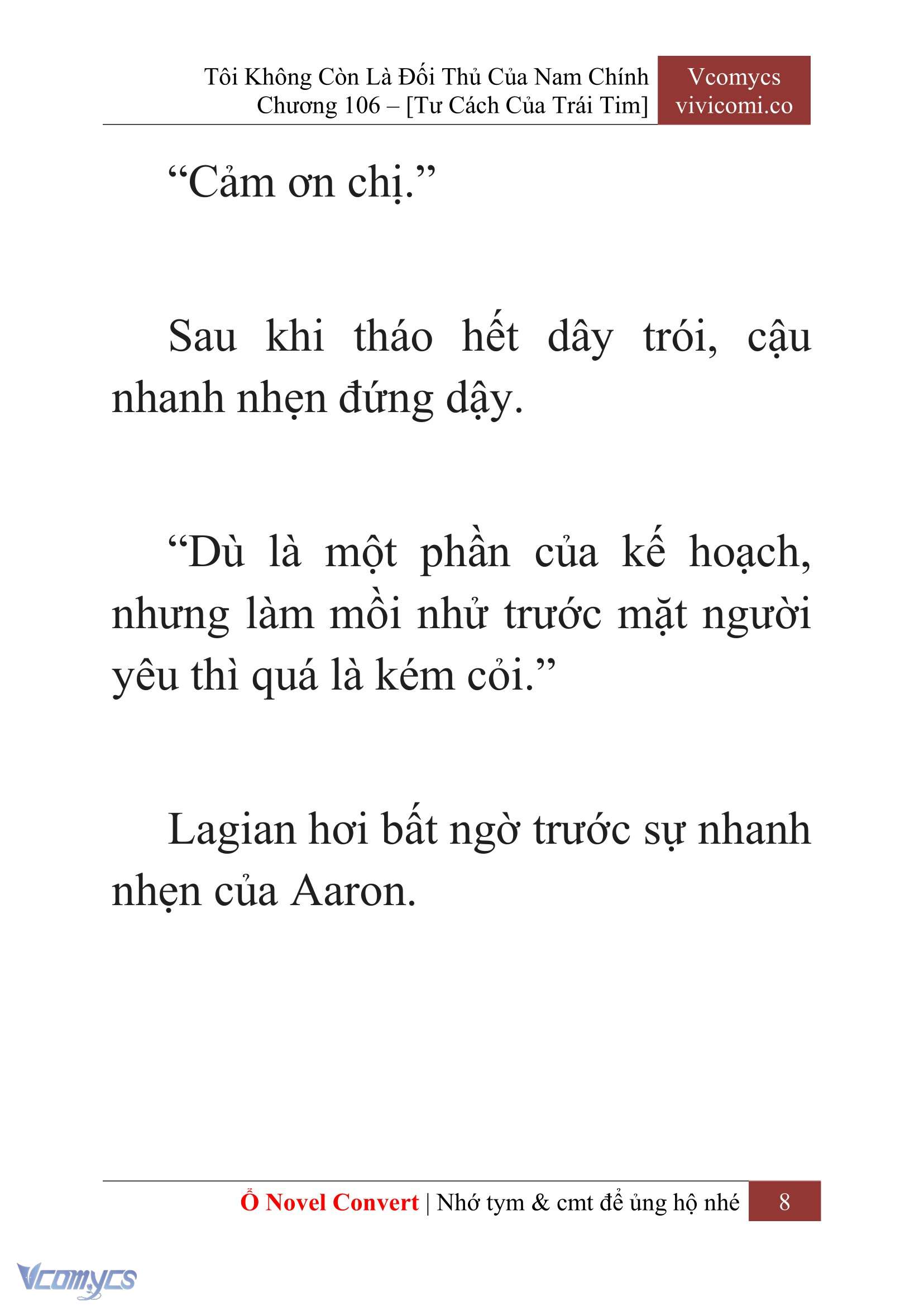 [Novel] Tôi Không Còn Là Đối Thủ Của Nam Chính Chap 106 - Trang 2