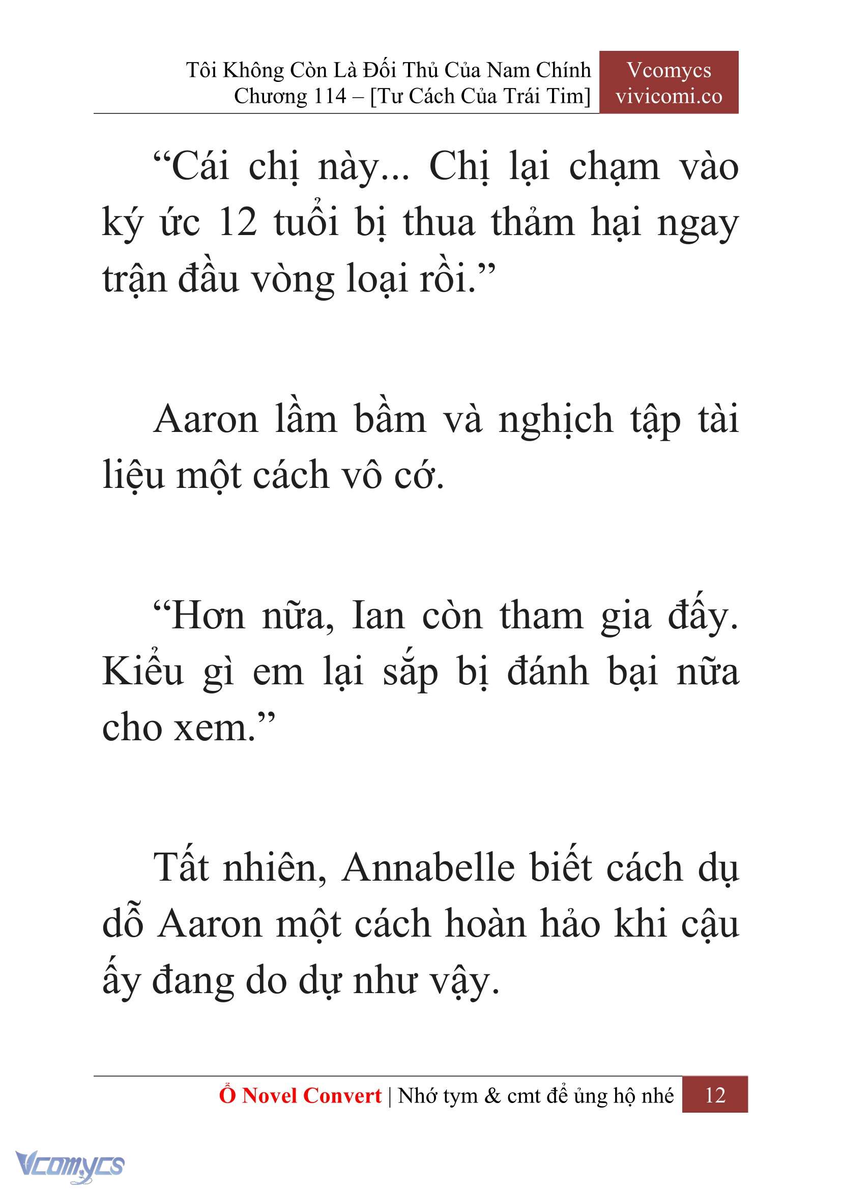 [Novel] Tôi Không Còn Là Đối Thủ Của Nam Chính Chap 114 - Trang 2