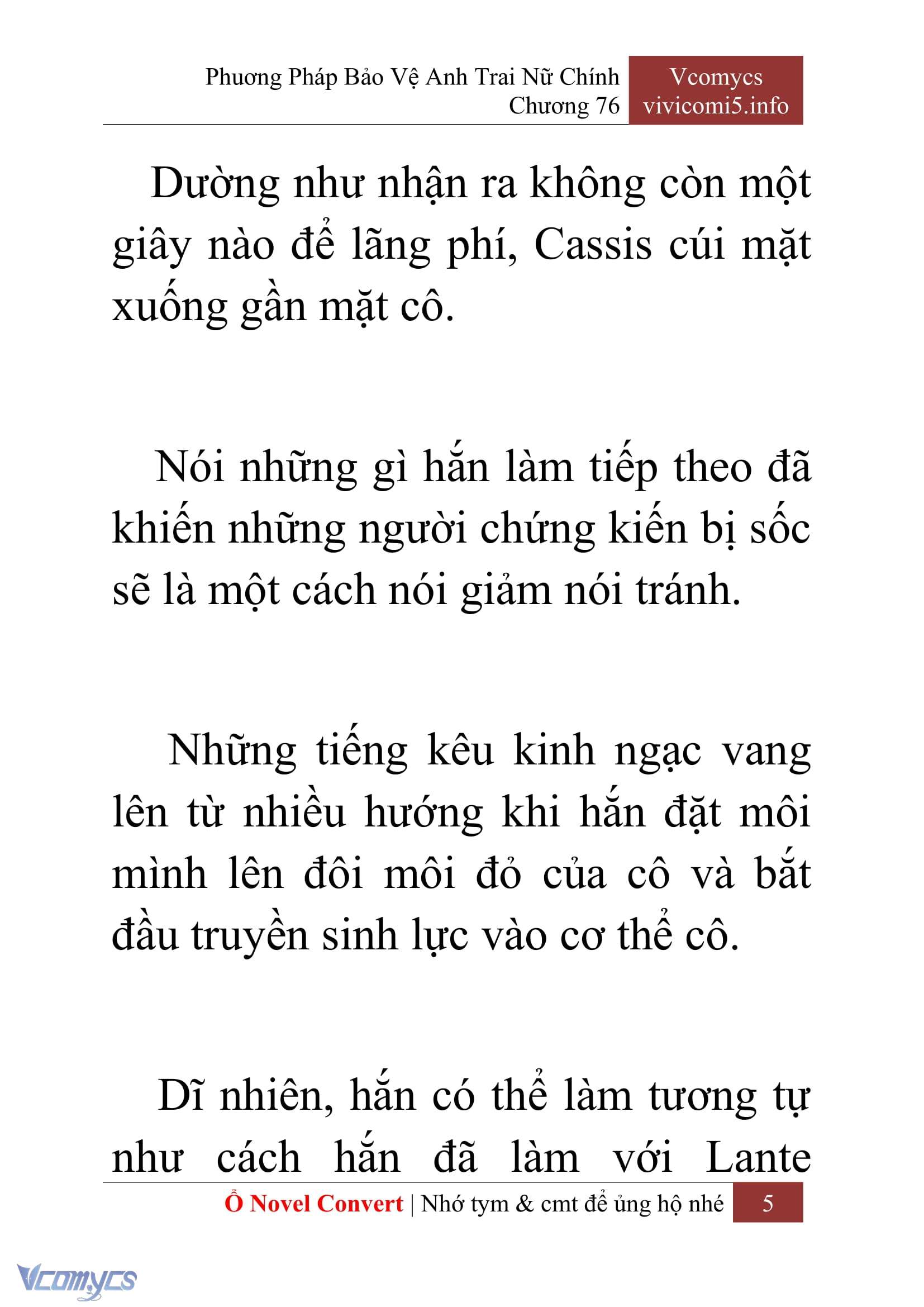 [Novel] Phương Pháp Bảo Vệ Anh Trai Nữ Chính Chap 76 - Trang 2