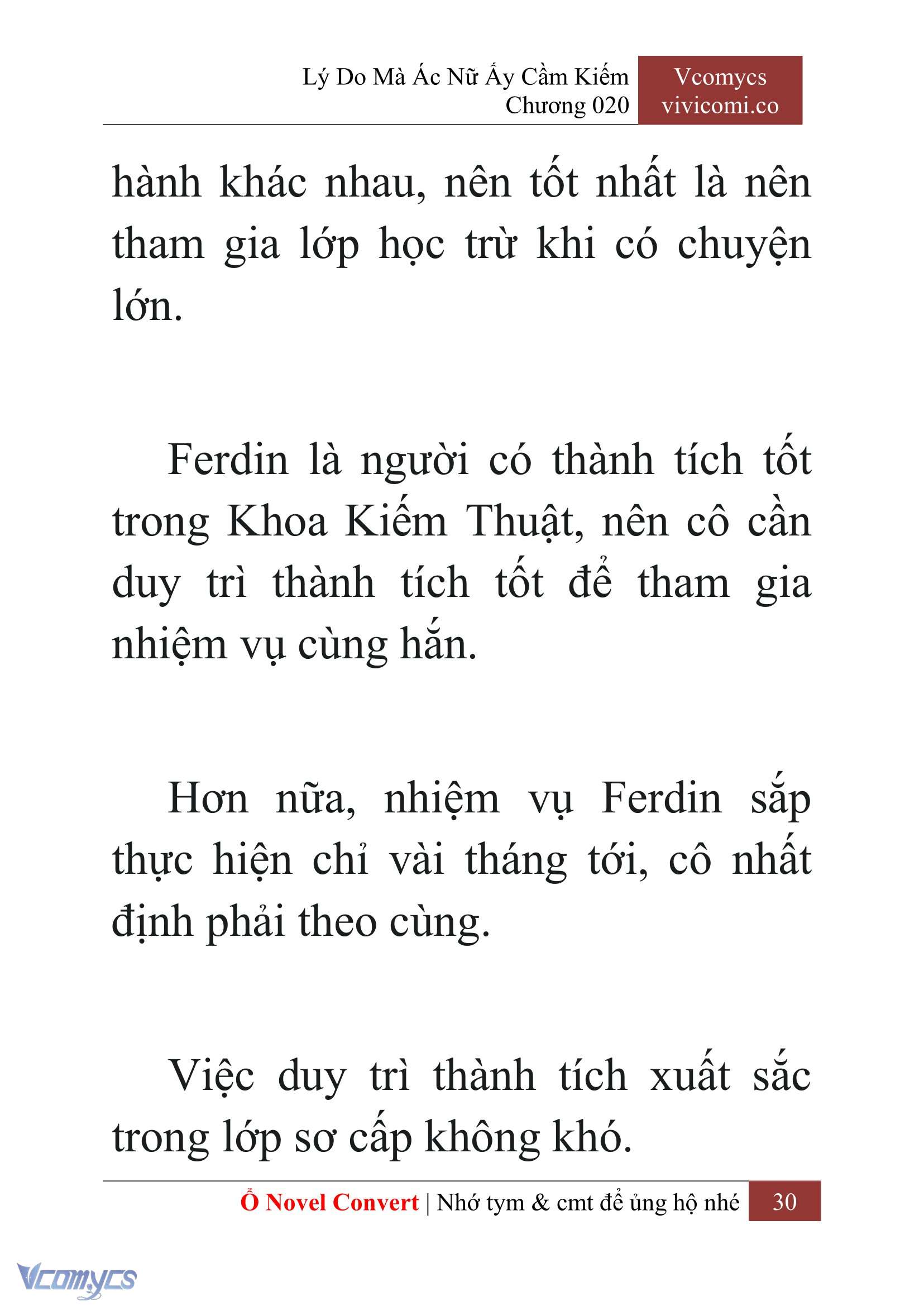[Novel] Lý Do Mà Ác Nữ Ấy Cầm Kiếm Chap 20 - Trang 2
