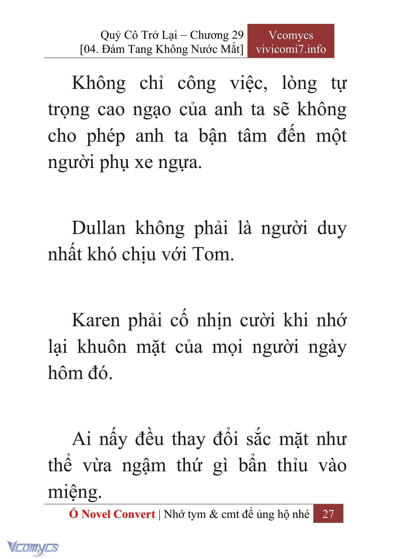 [Novel] Quý Cô Trở Lại Chap 29 - Trang 2