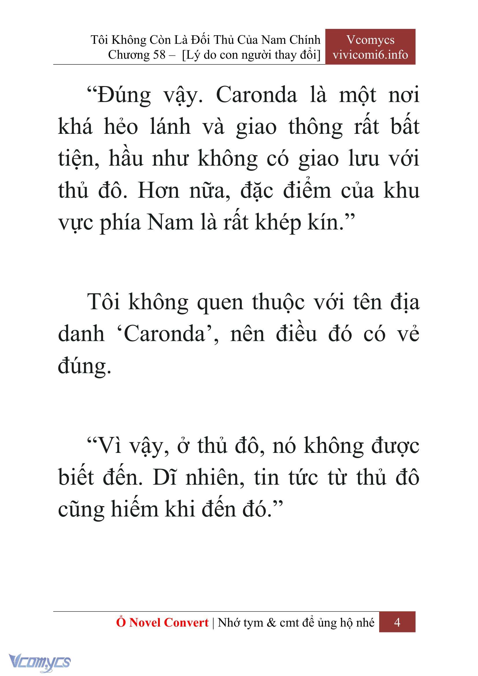 [Novel] Tôi Không Còn Là Đối Thủ Của Nam Chính Chap 58 - Trang 2