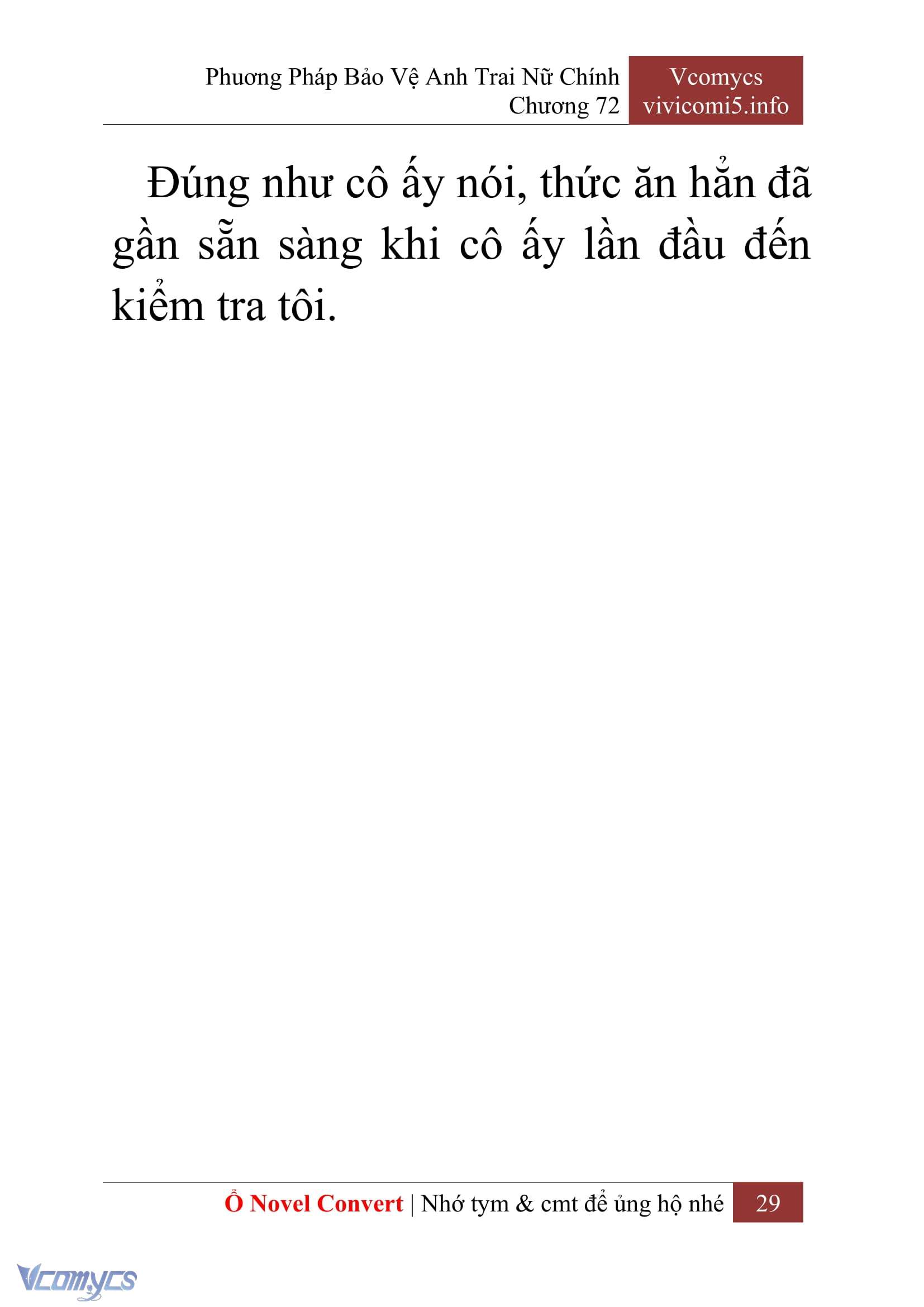 [Novel] Phương Pháp Bảo Vệ Anh Trai Nữ Chính Chap 72 - Trang 2