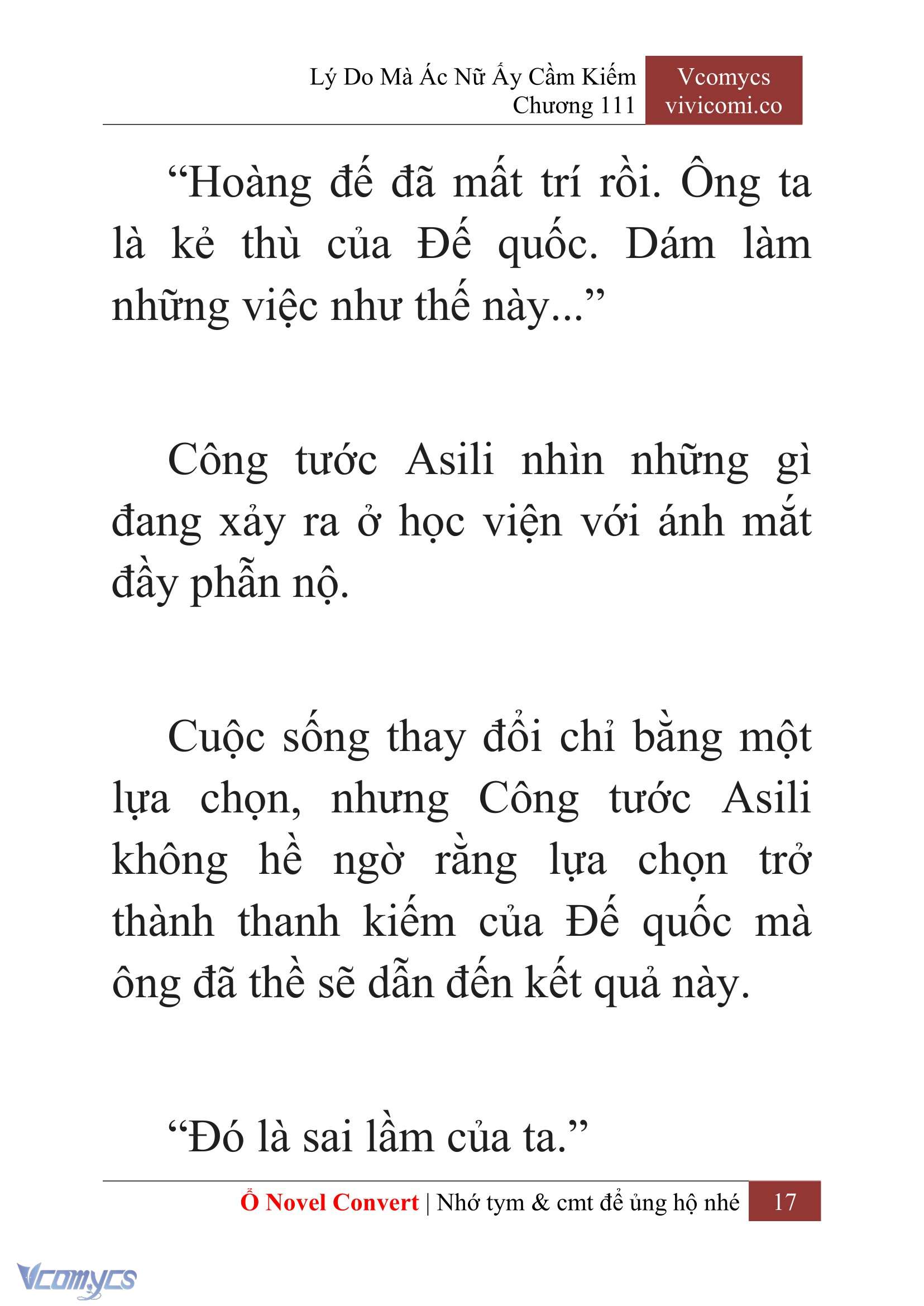 [Novel] Lý Do Mà Ác Nữ Ấy Cầm Kiếm Chap 111 - Trang 2