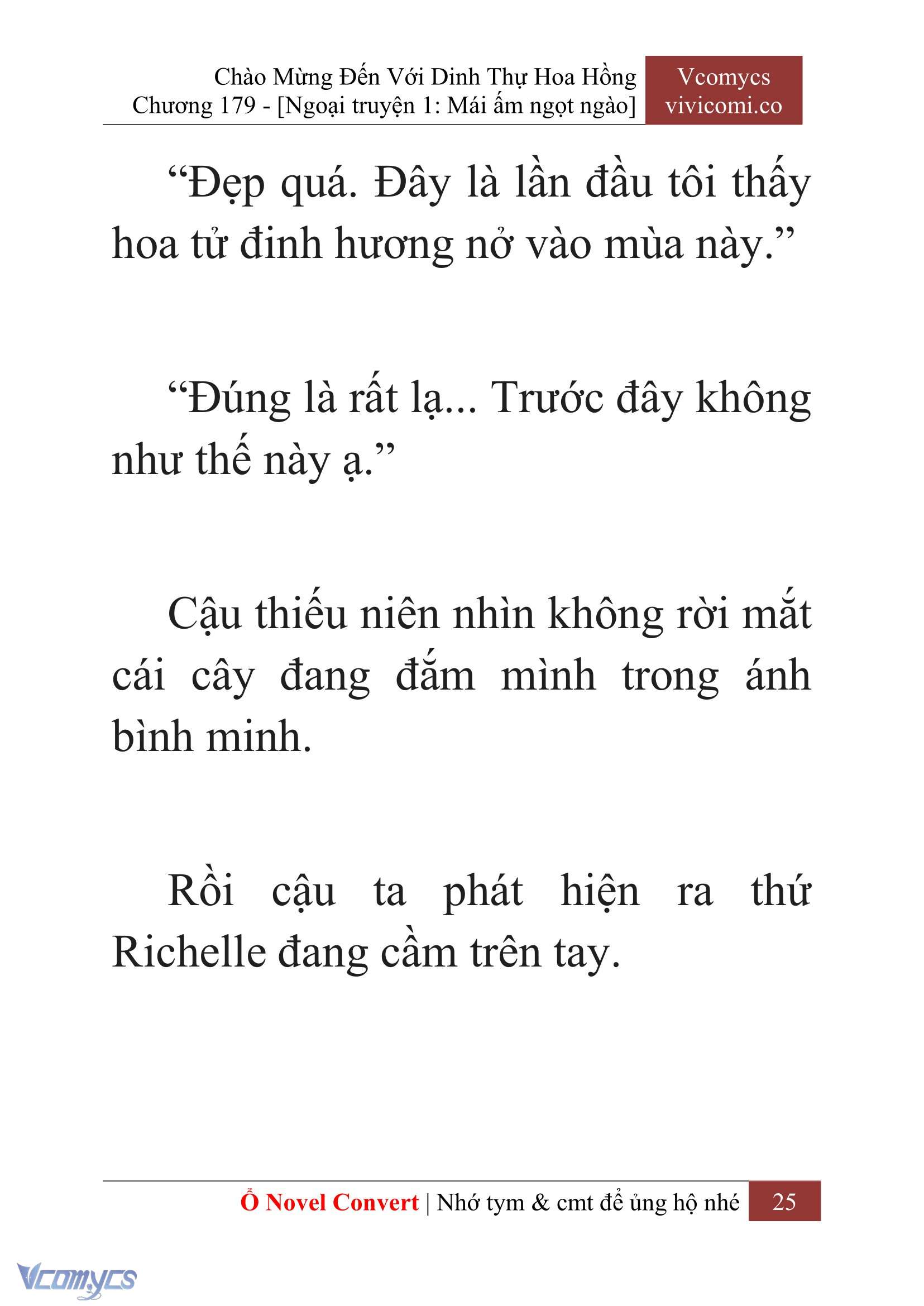 [Novel] Chào Mừng Đến Với Dinh Thự Hoa Hồng Chap 179 - Trang 2