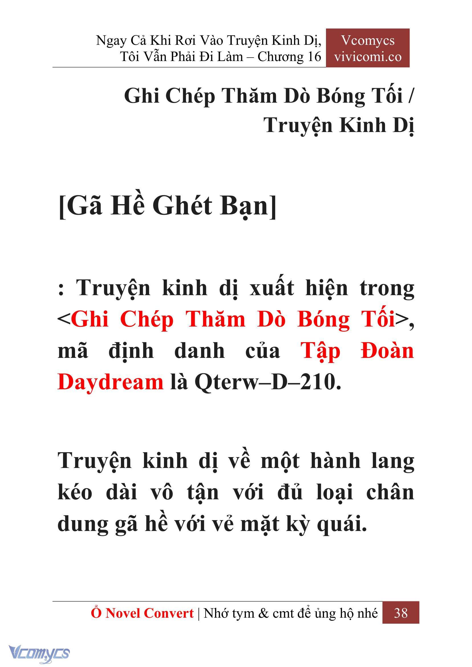 [Novel] Ngay Cả Khi Rơi Vào Truyện Kinh Dị, Tôi Vẫn Phải Đi Làm Chap 16 - Trang 2