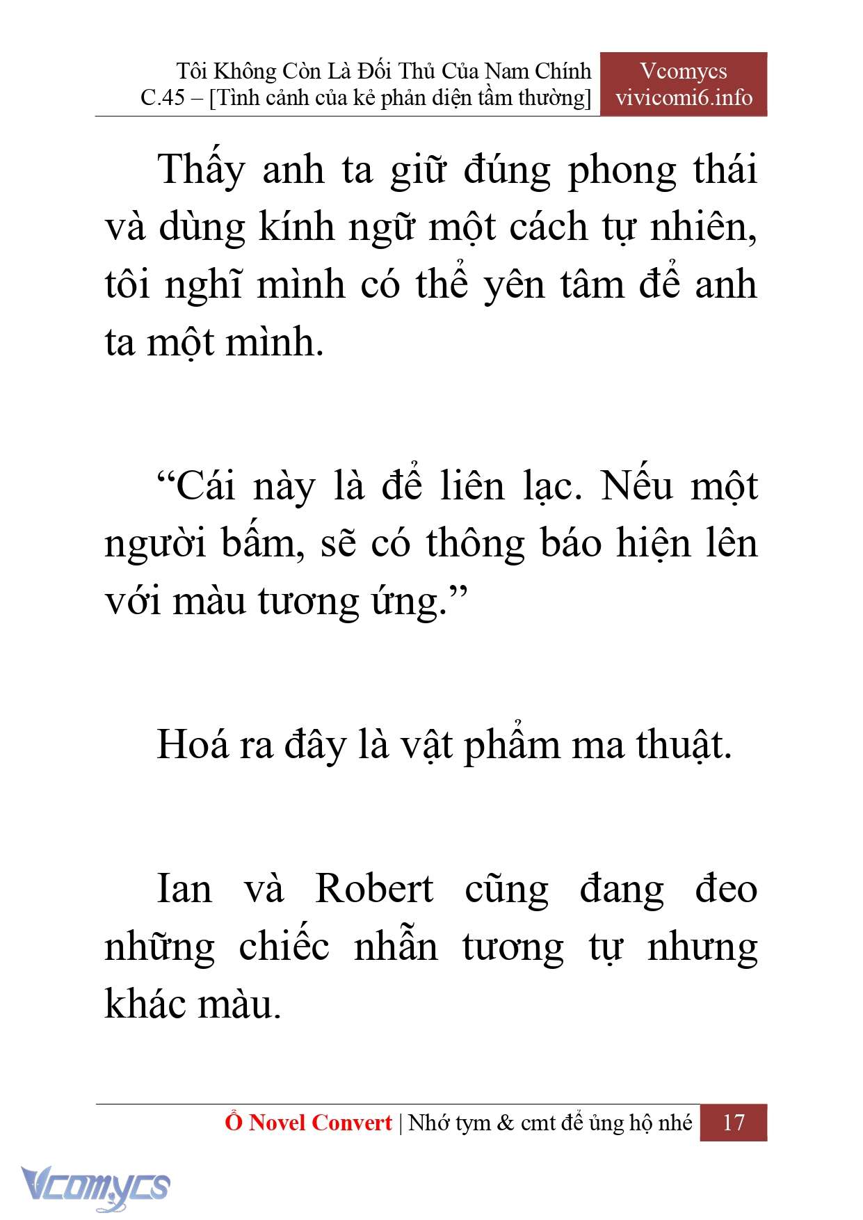[Novel] Tôi Không Còn Là Đối Thủ Của Nam Chính Chap 45 - Trang 2