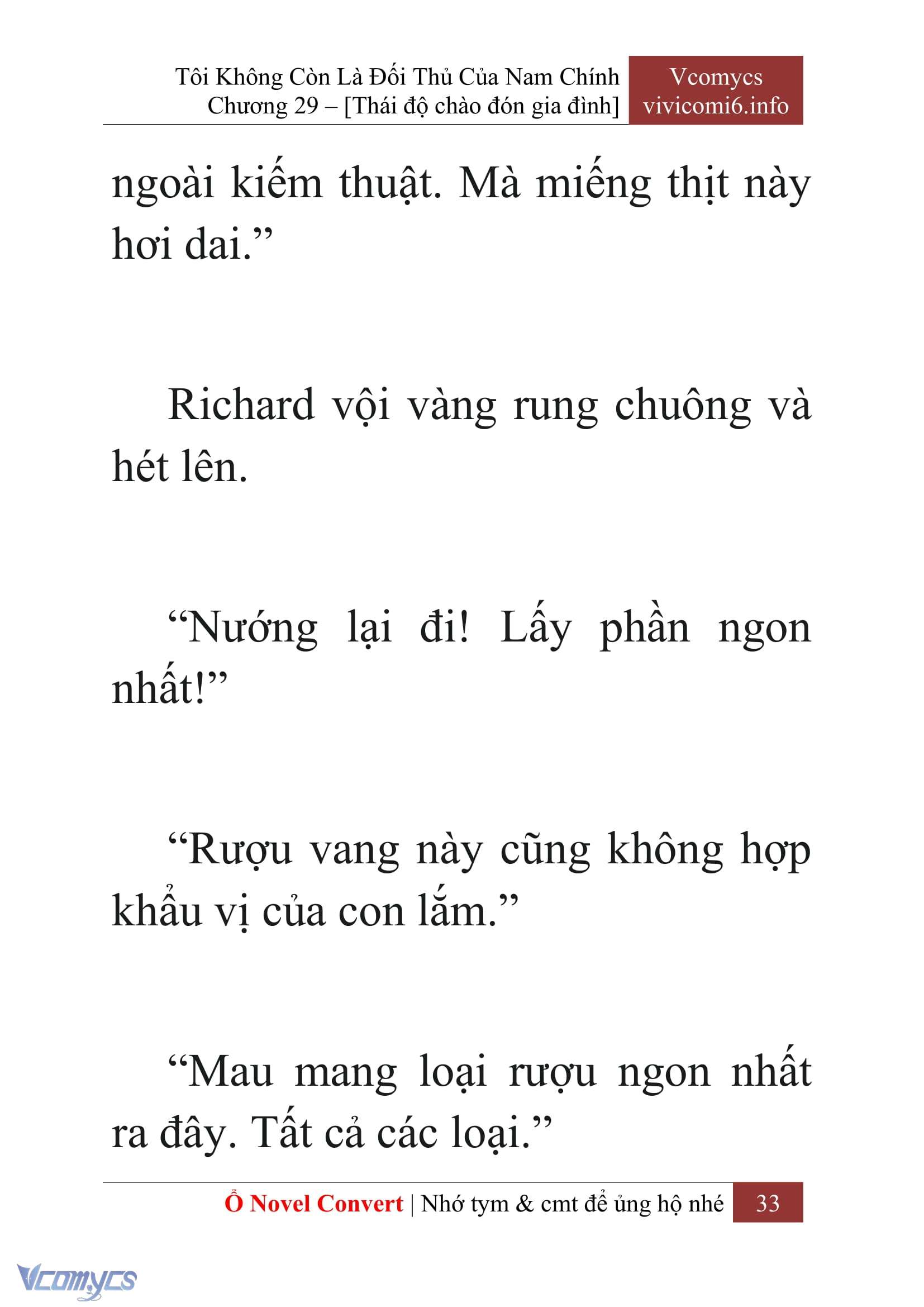 [Novel] Tôi Không Còn Là Đối Thủ Của Nam Chính Chap 29 - Trang 2