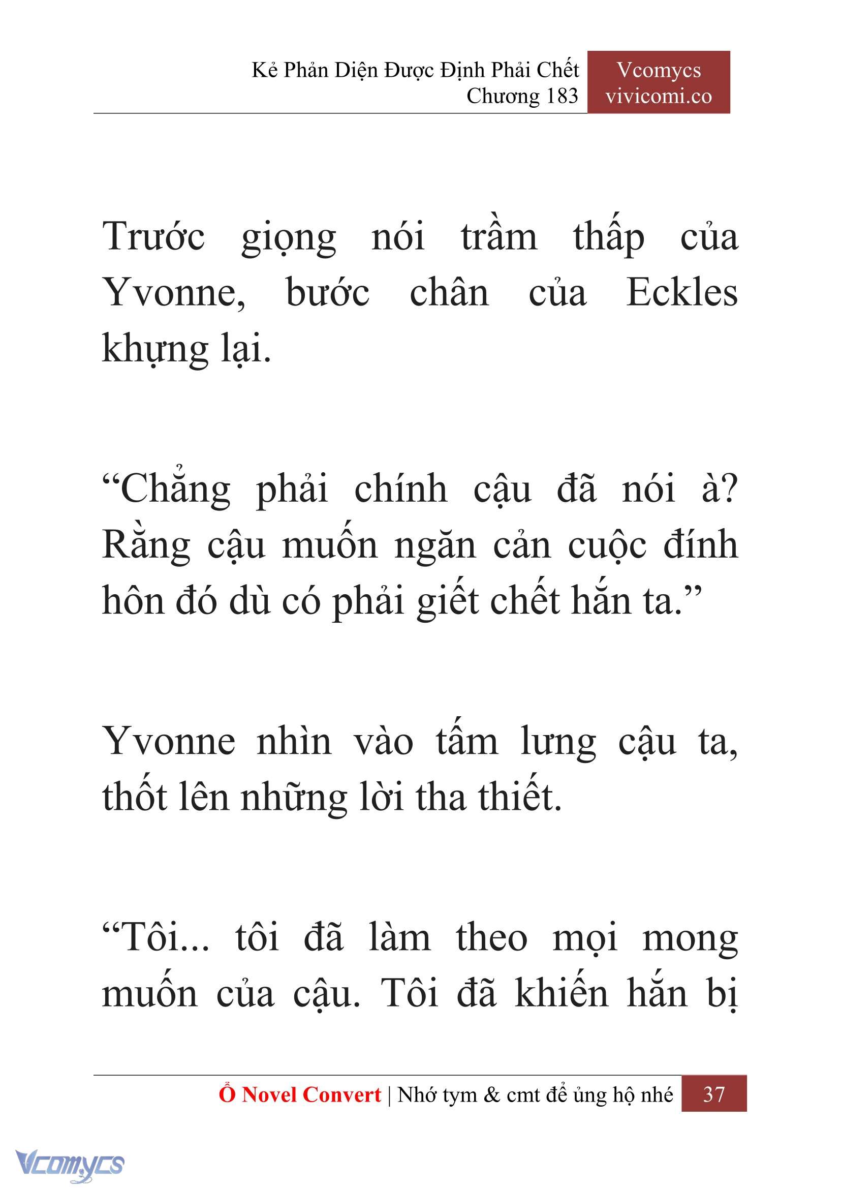 [Novel] Kẻ Phản Diện Được Định Phải Chết Chap 183 - Next Chap 184