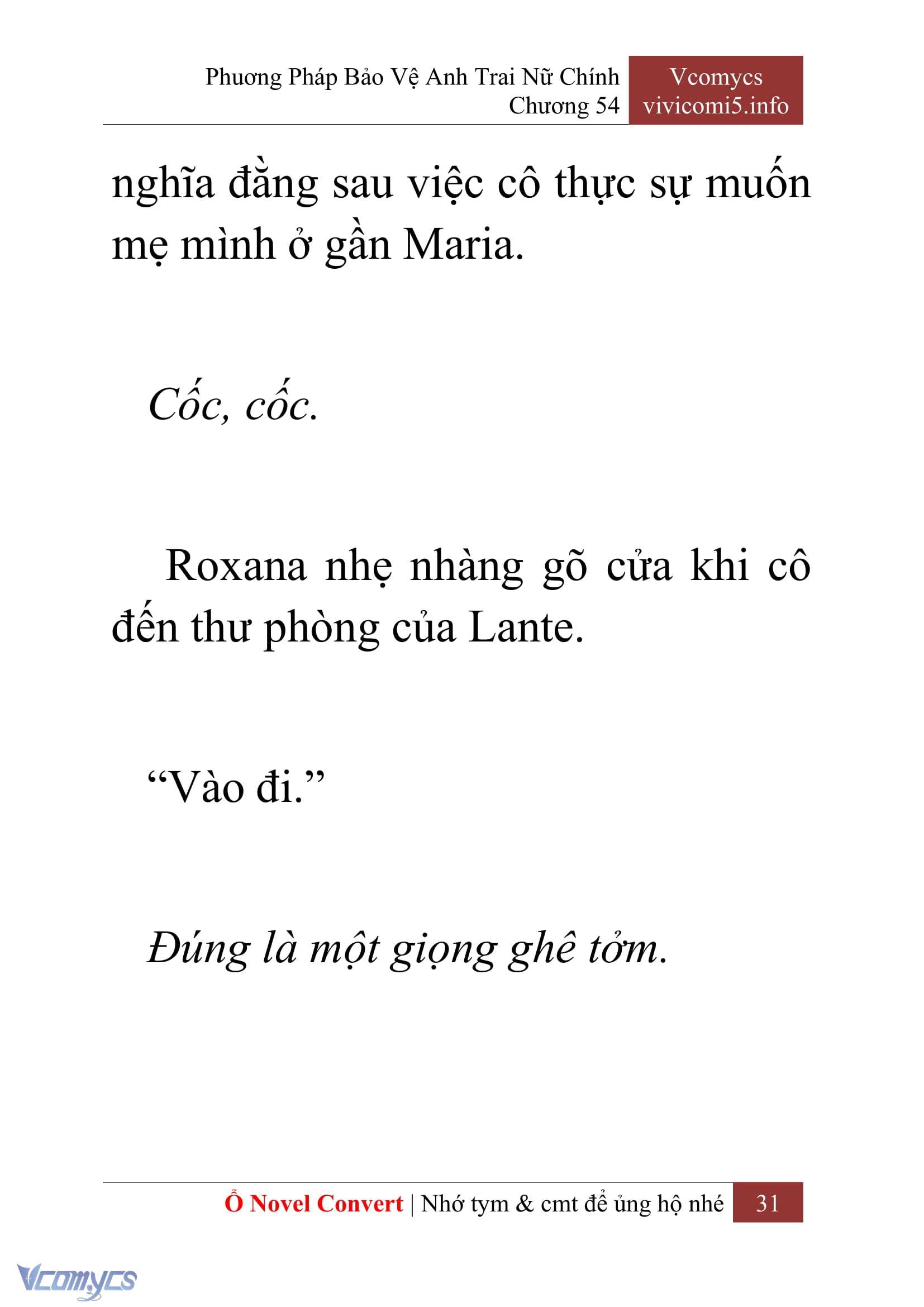 [Novel] Phương Pháp Bảo Vệ Anh Trai Nữ Chính Chap 54 - Trang 2