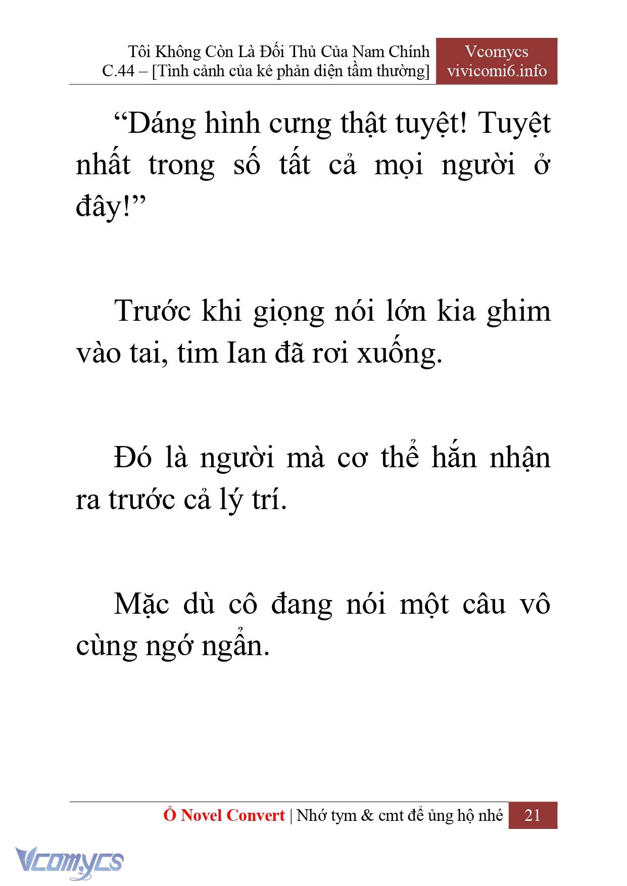 [Novel] Tôi Không Còn Là Đối Thủ Của Nam Chính Chap 44 - Trang 2