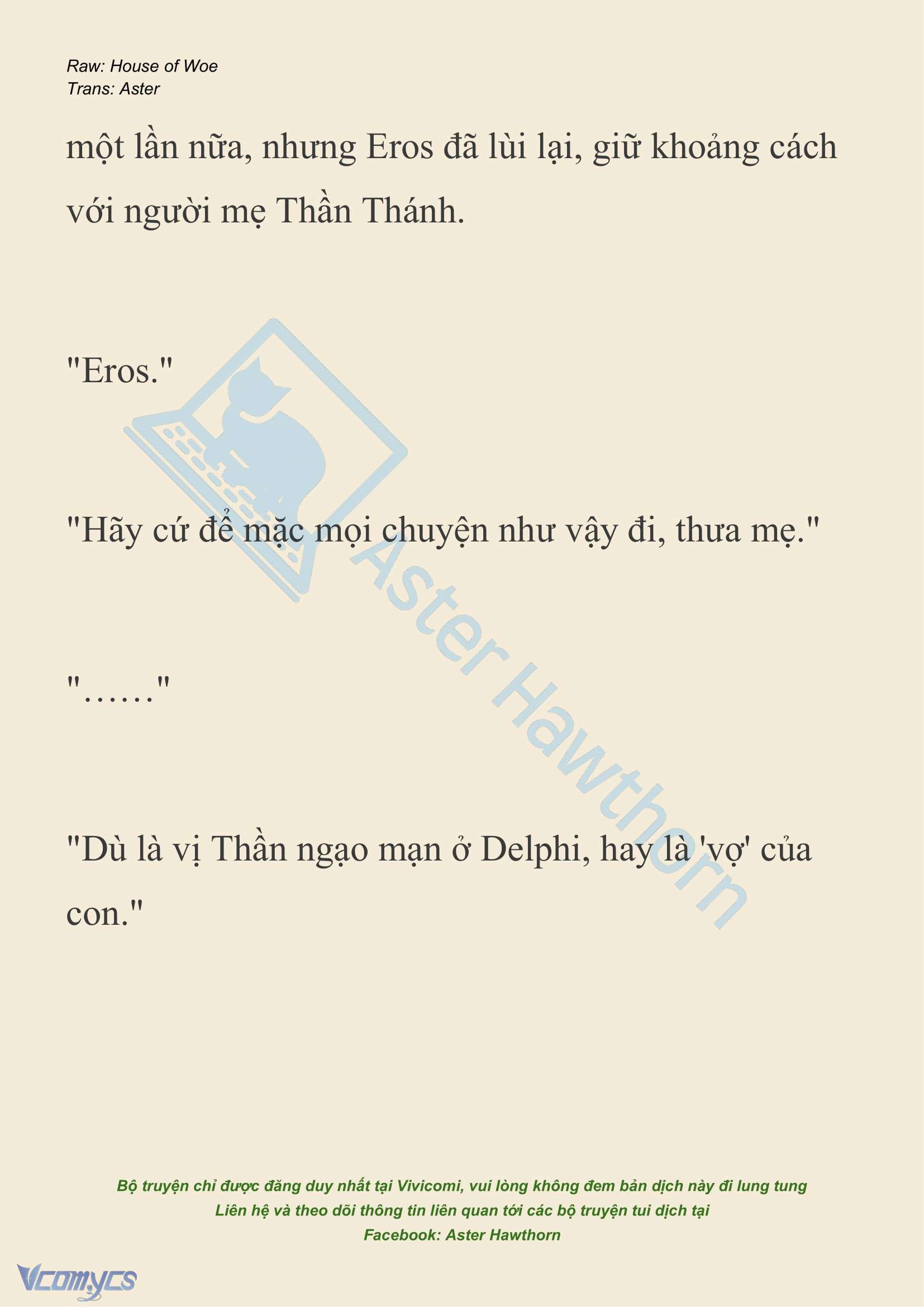 [NOVEL] Dành Cho Các Nữ Thần: Dành cho Psyche Chap 37 - Next Chap 38