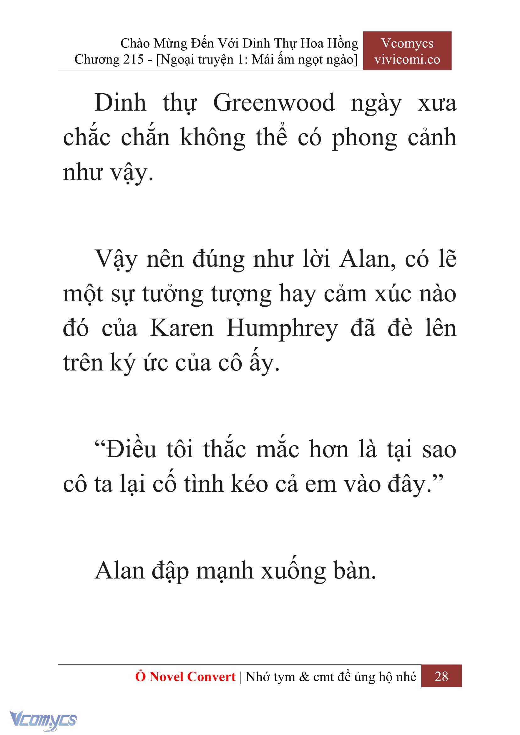 [Novel] Chào Mừng Đến Với Dinh Thự Hoa Hồng Chap 215 - Trang 2