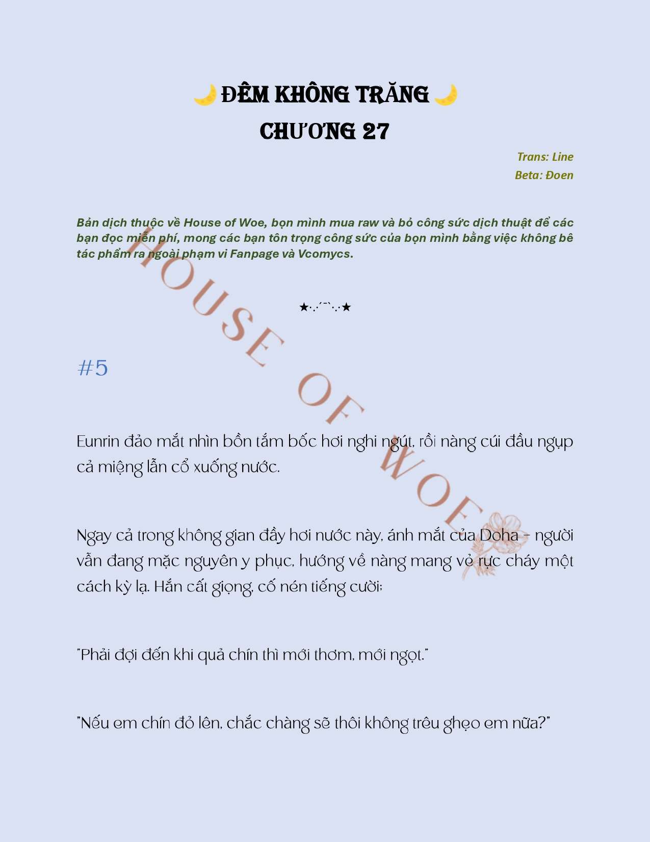 [NOVEL] ĐÊM KHÔNG TRĂNG Chap 27 - Trang 2