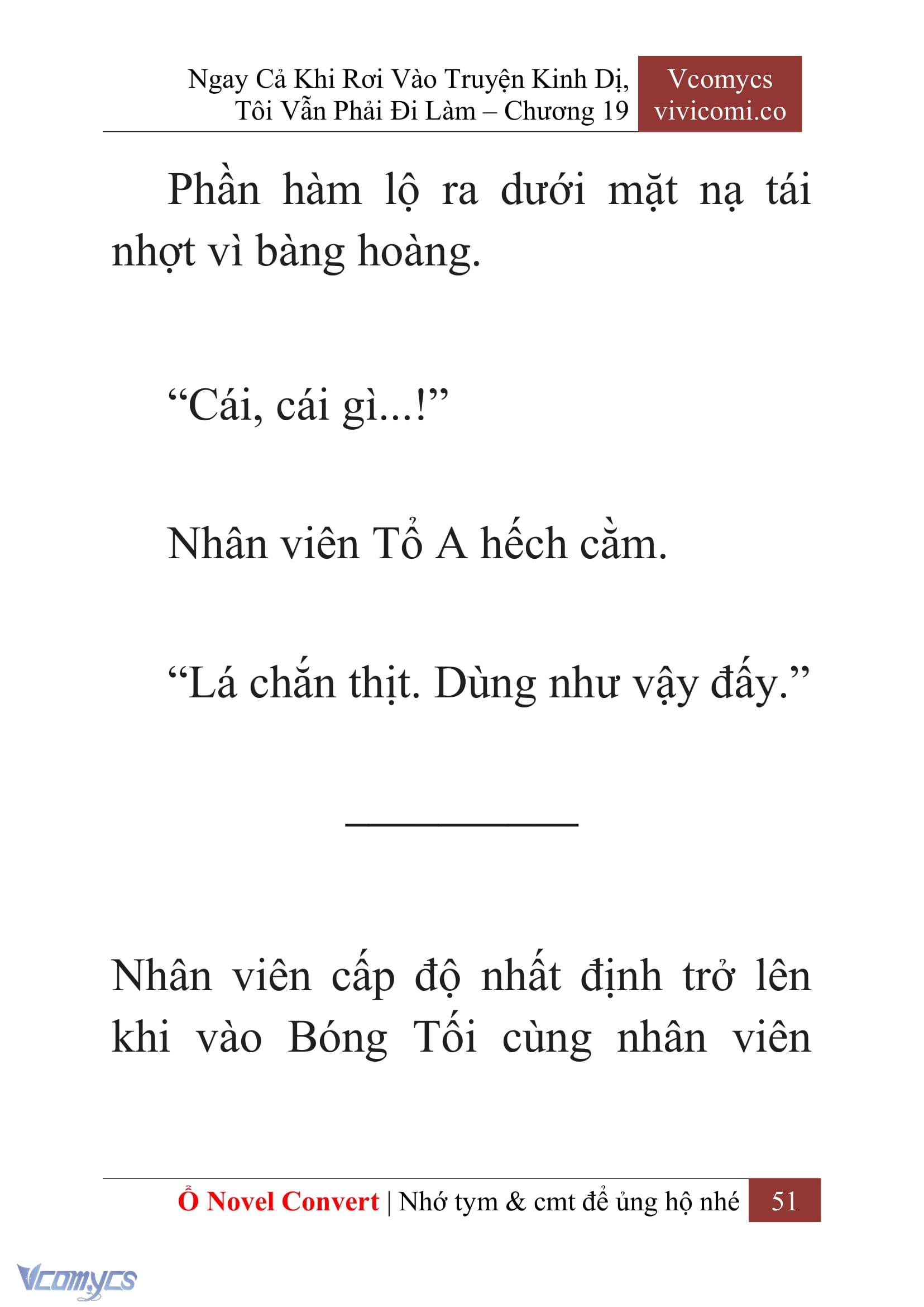 [Novel] Ngay Cả Khi Rơi Vào Truyện Kinh Dị, Tôi Vẫn Phải Đi Làm Chap 19 - Trang 2