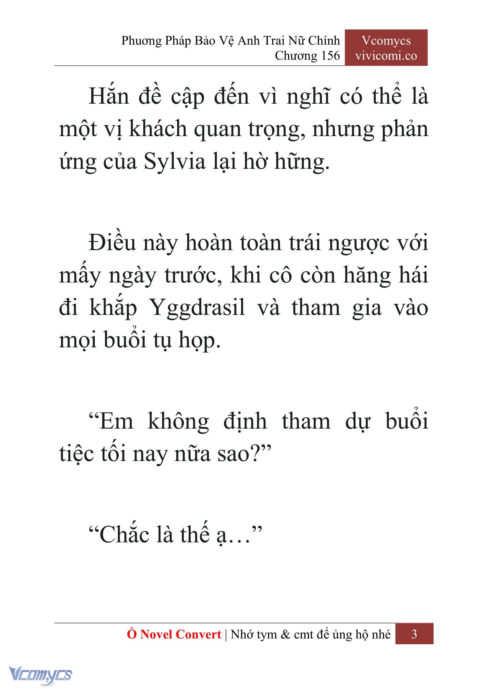 [Novel] Phương Pháp Bảo Vệ Anh Trai Nữ Chính Chap 156 - Trang 2