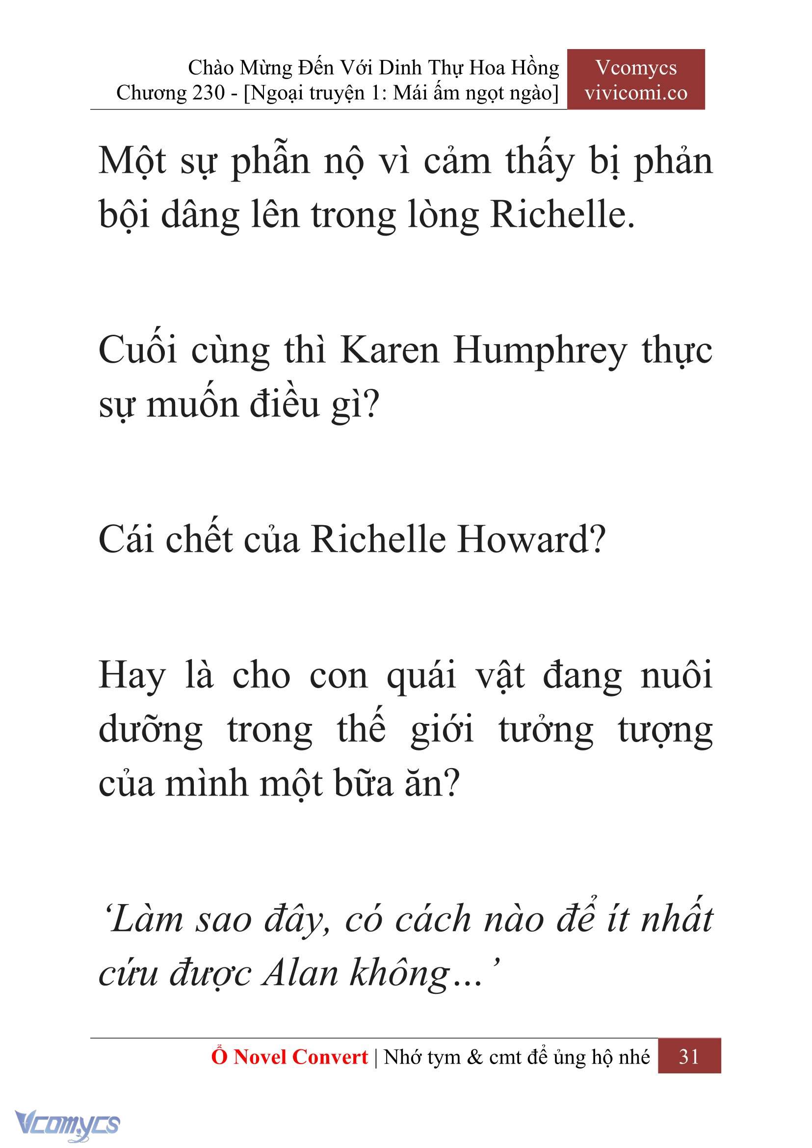 [Novel] Chào Mừng Đến Với Dinh Thự Hoa Hồng Chap 230 - Trang 2