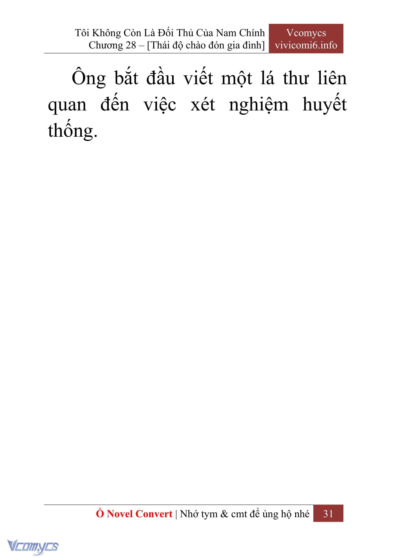 [Novel] Tôi Không Còn Là Đối Thủ Của Nam Chính Chap 28 - Trang 2