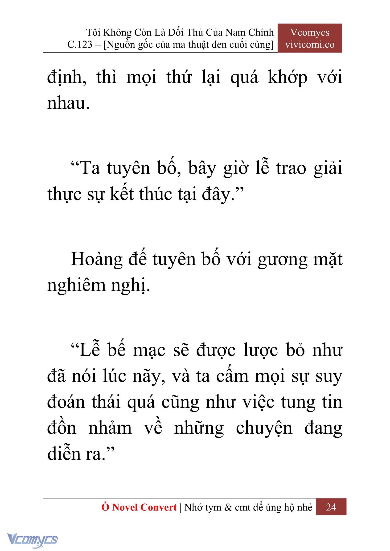 [Novel] Tôi Không Còn Là Đối Thủ Của Nam Chính Chap 123 - Trang 2