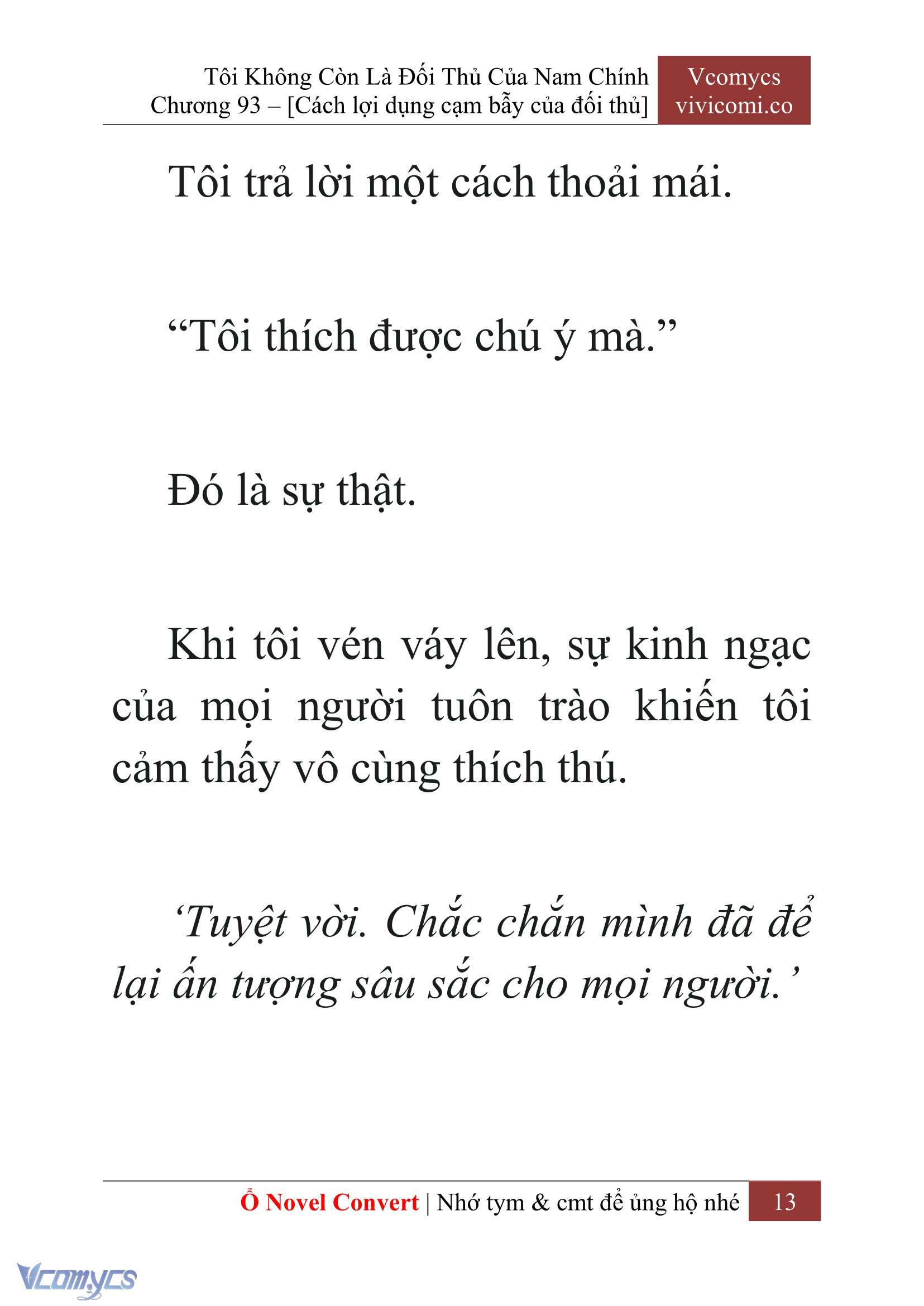 [Novel] Tôi Không Còn Là Đối Thủ Của Nam Chính Chap 93 - Trang 2