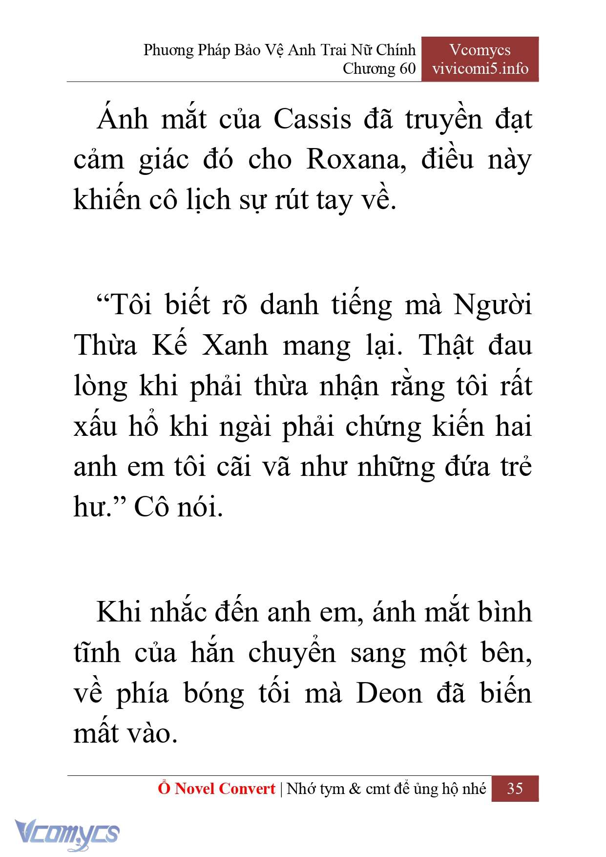 [Novel] Phương Pháp Bảo Vệ Anh Trai Nữ Chính Chap 60 - Trang 2