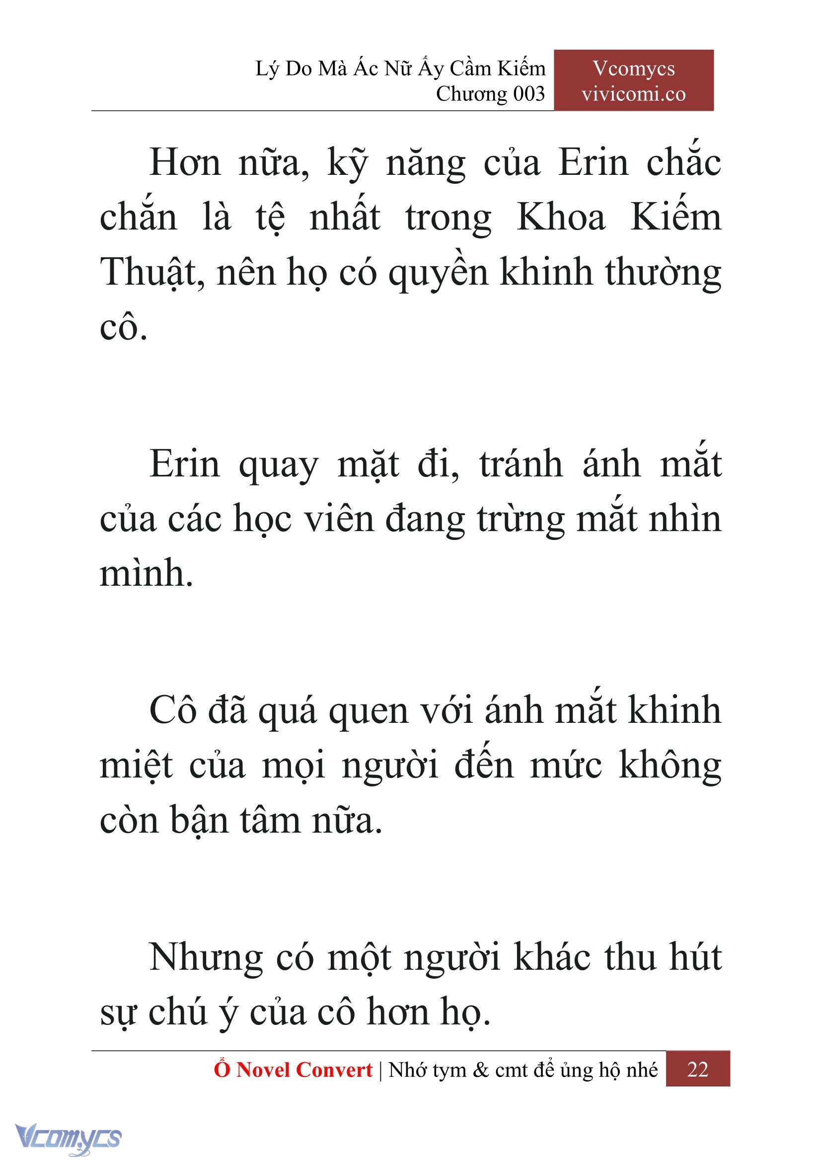 [Novel] Lý Do Mà Ác Nữ Ấy Cầm Kiếm Chap 3 - Trang 2