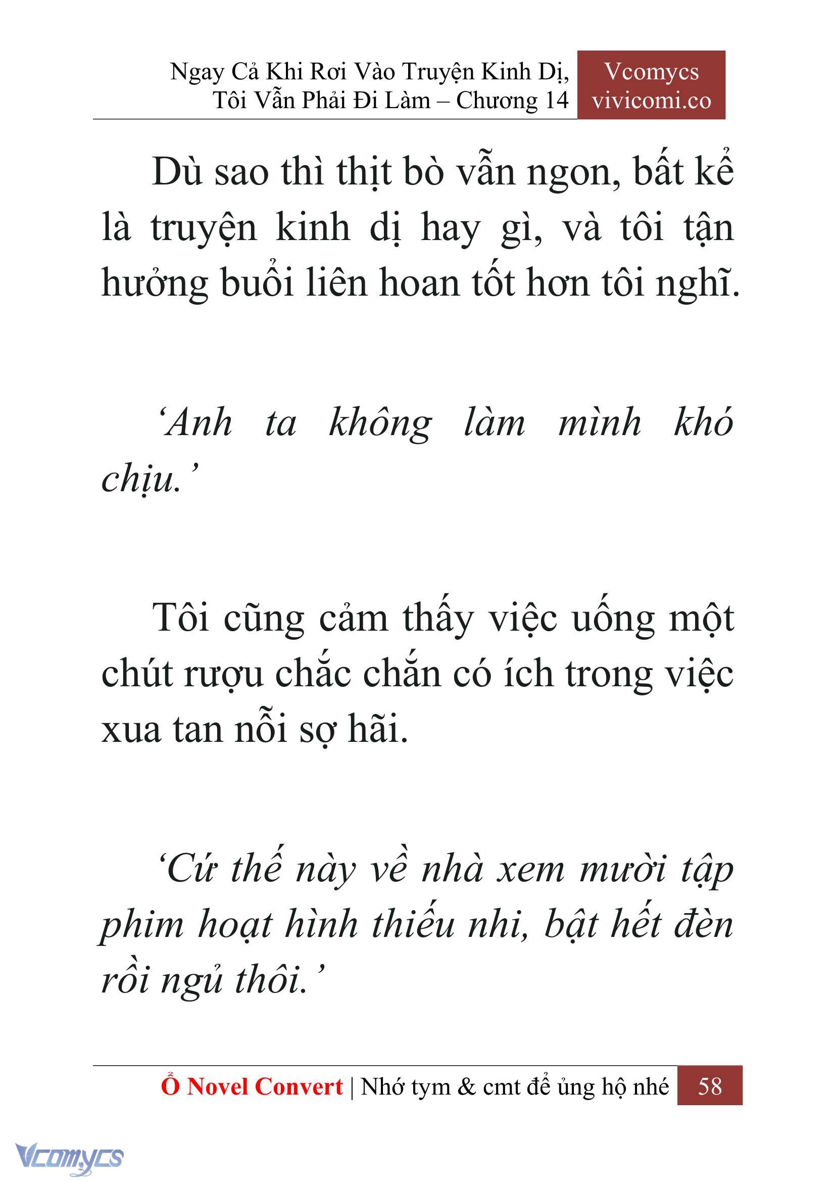 [Novel] Ngay Cả Khi Rơi Vào Truyện Kinh Dị, Tôi Vẫn Phải Đi Làm Chap 14 - Trang 2