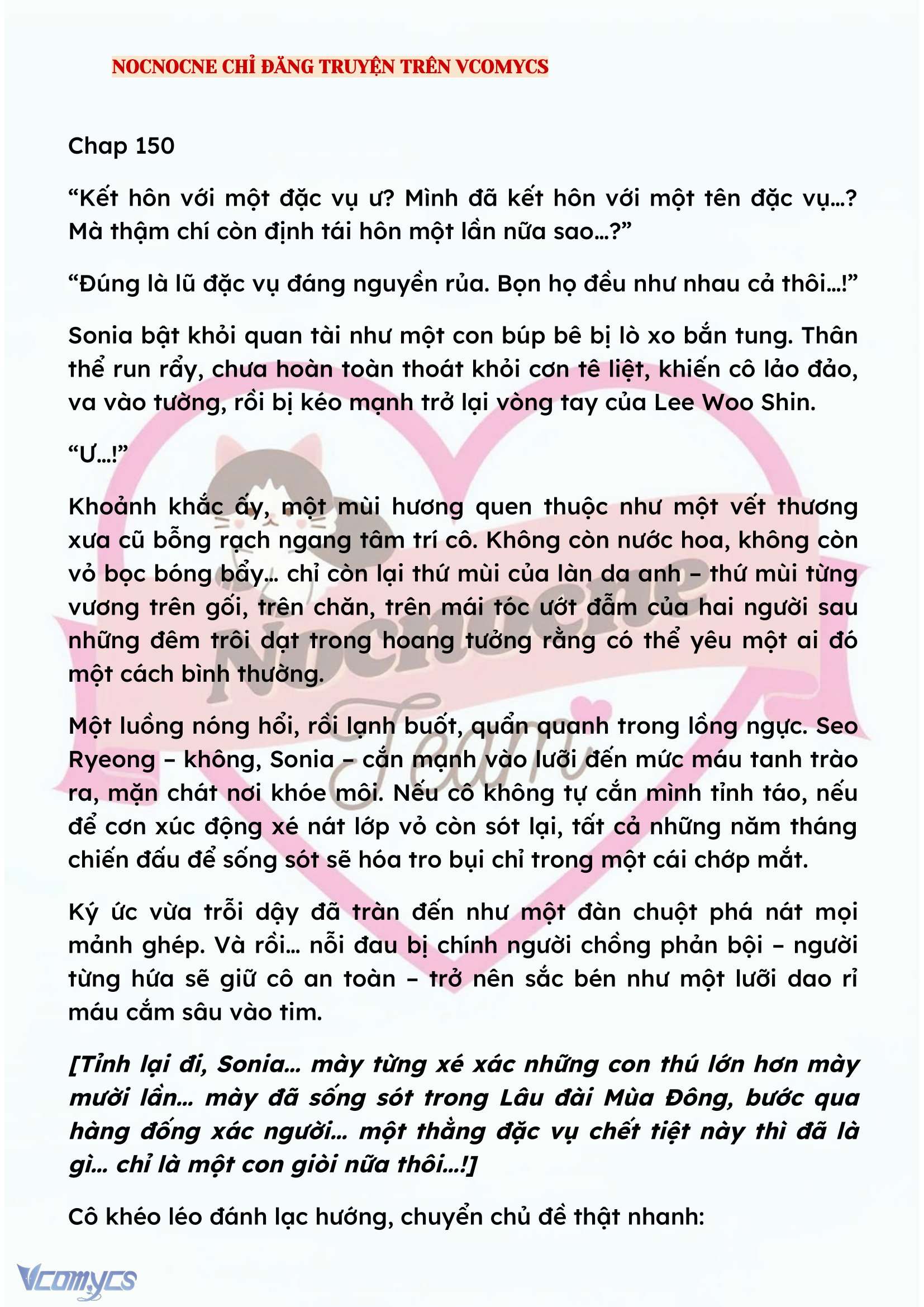 [NOVEL] KẾT HÔN VỚI KẺ TÂM THẦN Chap 150 - Trang 2