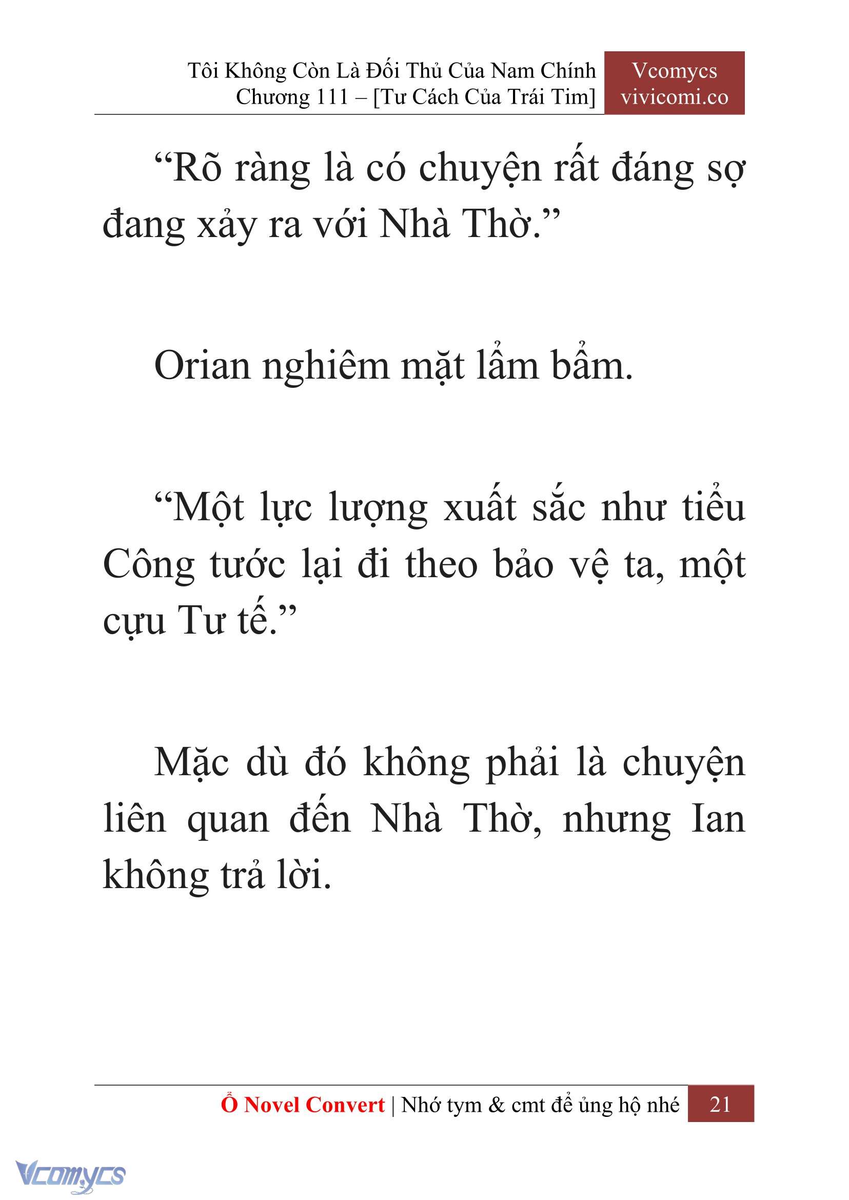 [Novel] Tôi Không Còn Là Đối Thủ Của Nam Chính Chap 111 - Trang 2
