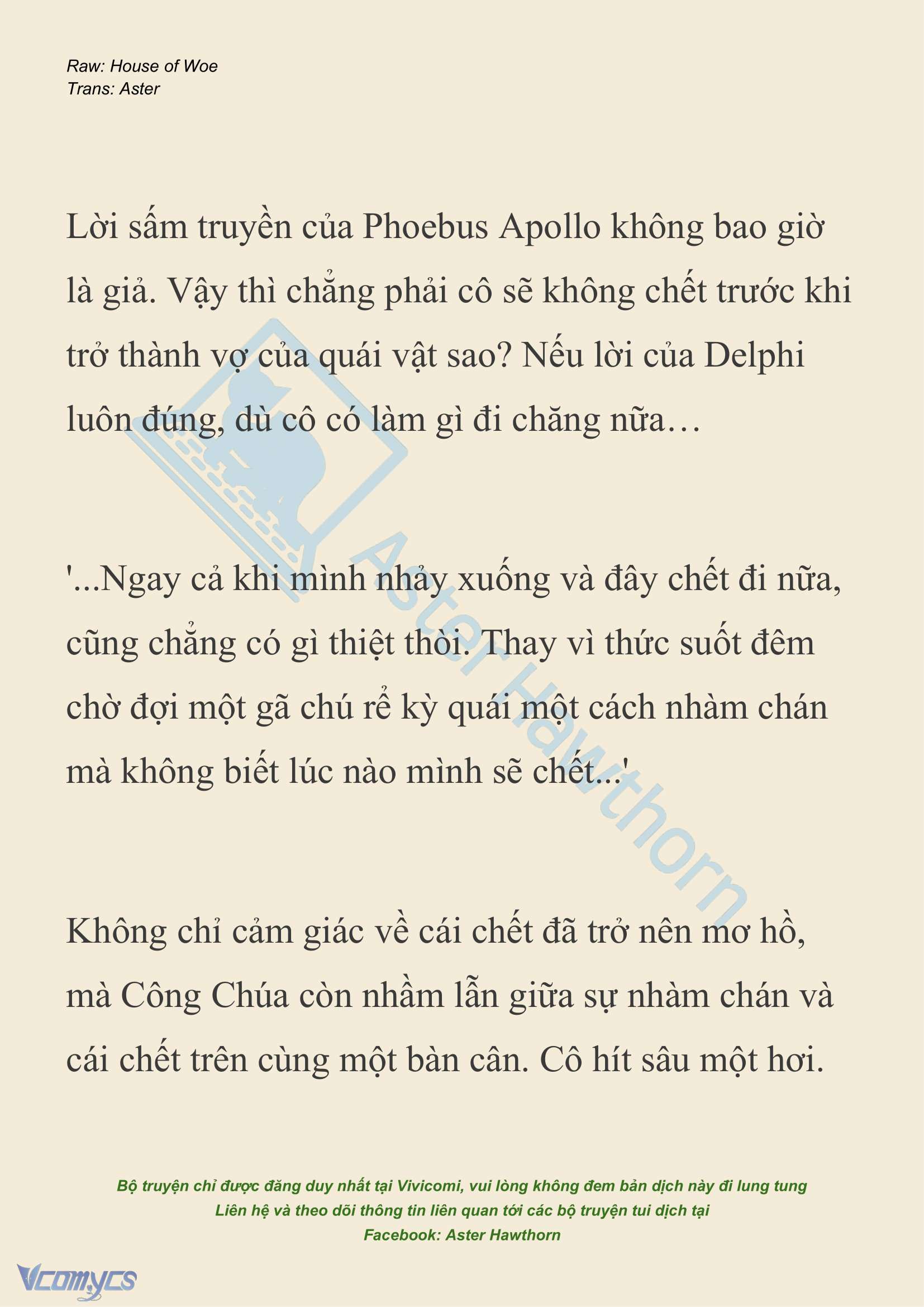 [NOVEL] Dành Cho Các Nữ Thần: Dành cho Psyche Chap 15 - Next Chap 16