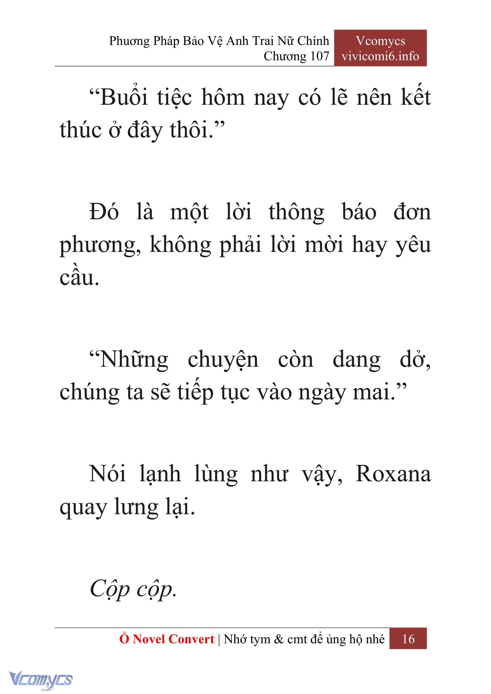 [Novel] Phương Pháp Bảo Vệ Anh Trai Nữ Chính Chap 107 - Trang 2