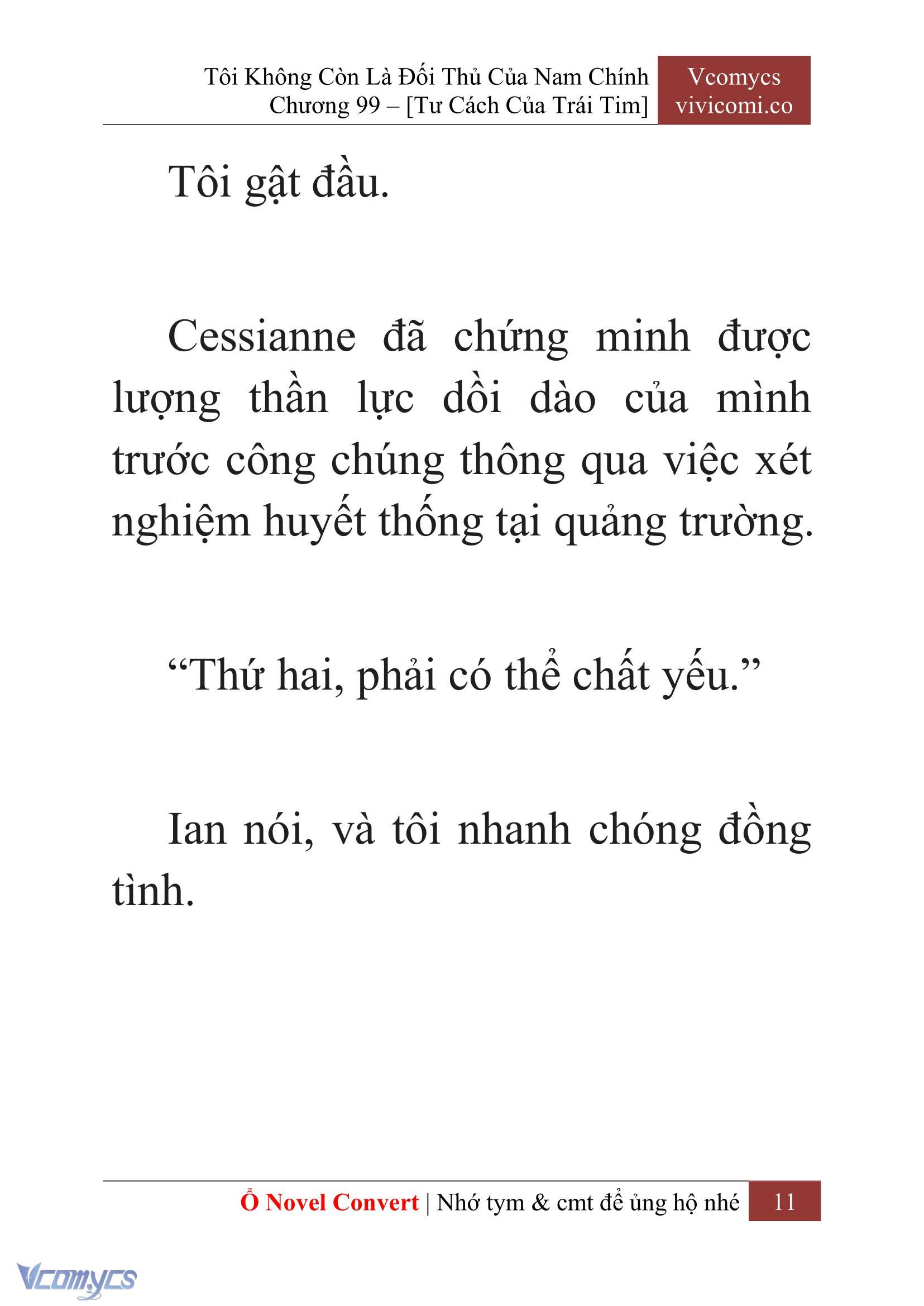 [Novel] Tôi Không Còn Là Đối Thủ Của Nam Chính Chap 99 - Trang 2
