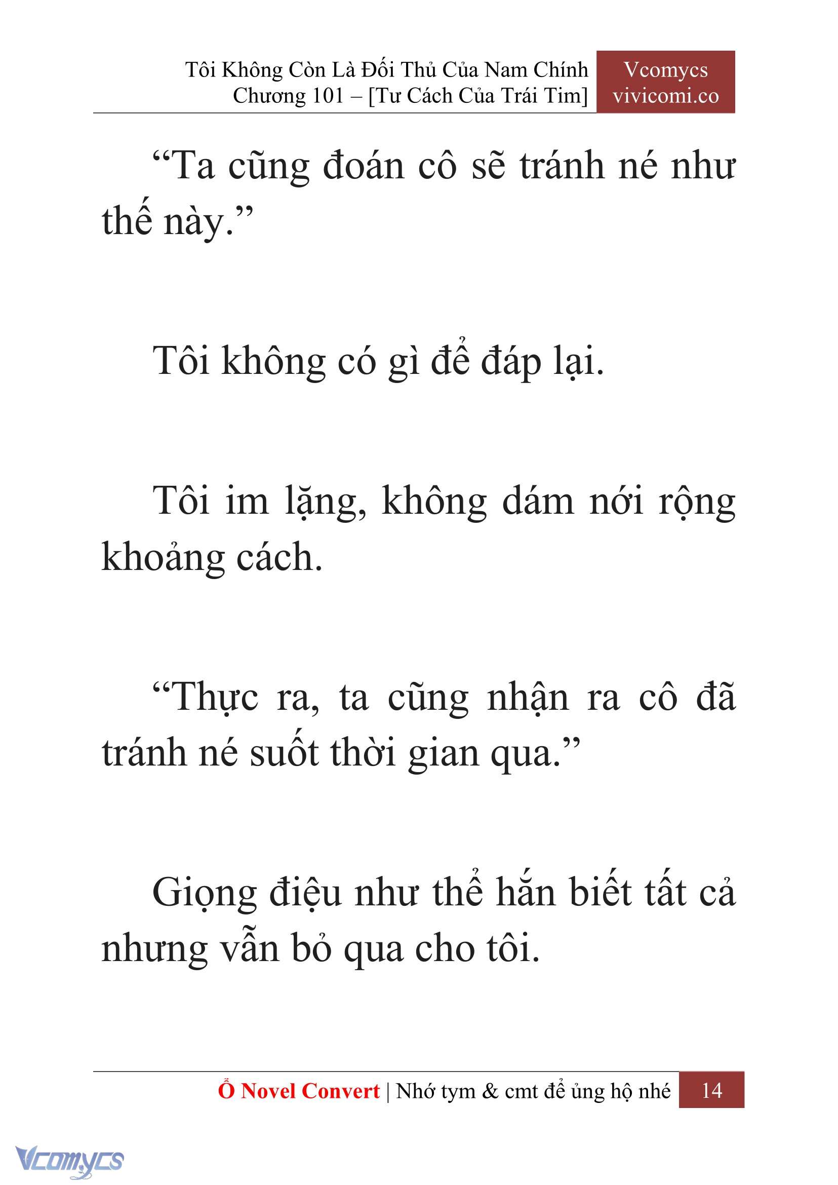 [Novel] Tôi Không Còn Là Đối Thủ Của Nam Chính Chap 101 - Trang 2